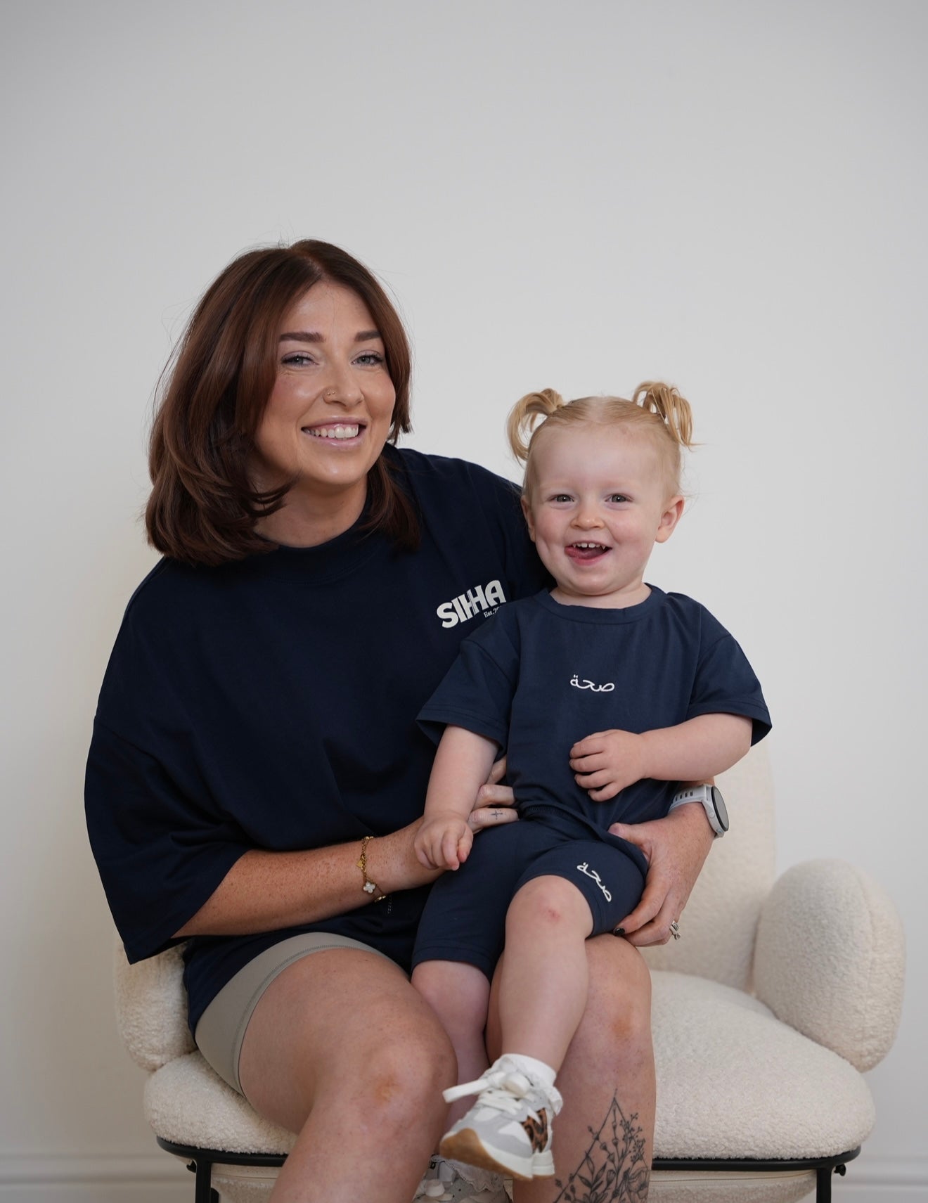Girls Tshirt and Shorts Coord - Navy