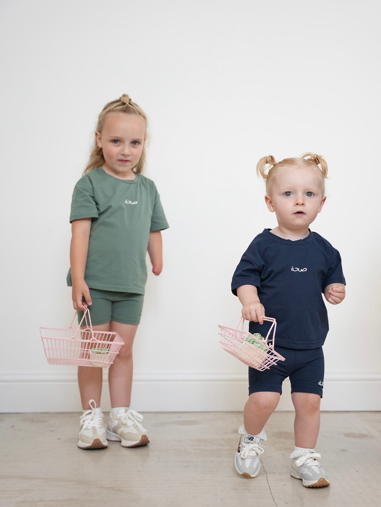 Girls Tshirt and Shorts Coord - Khaki Green