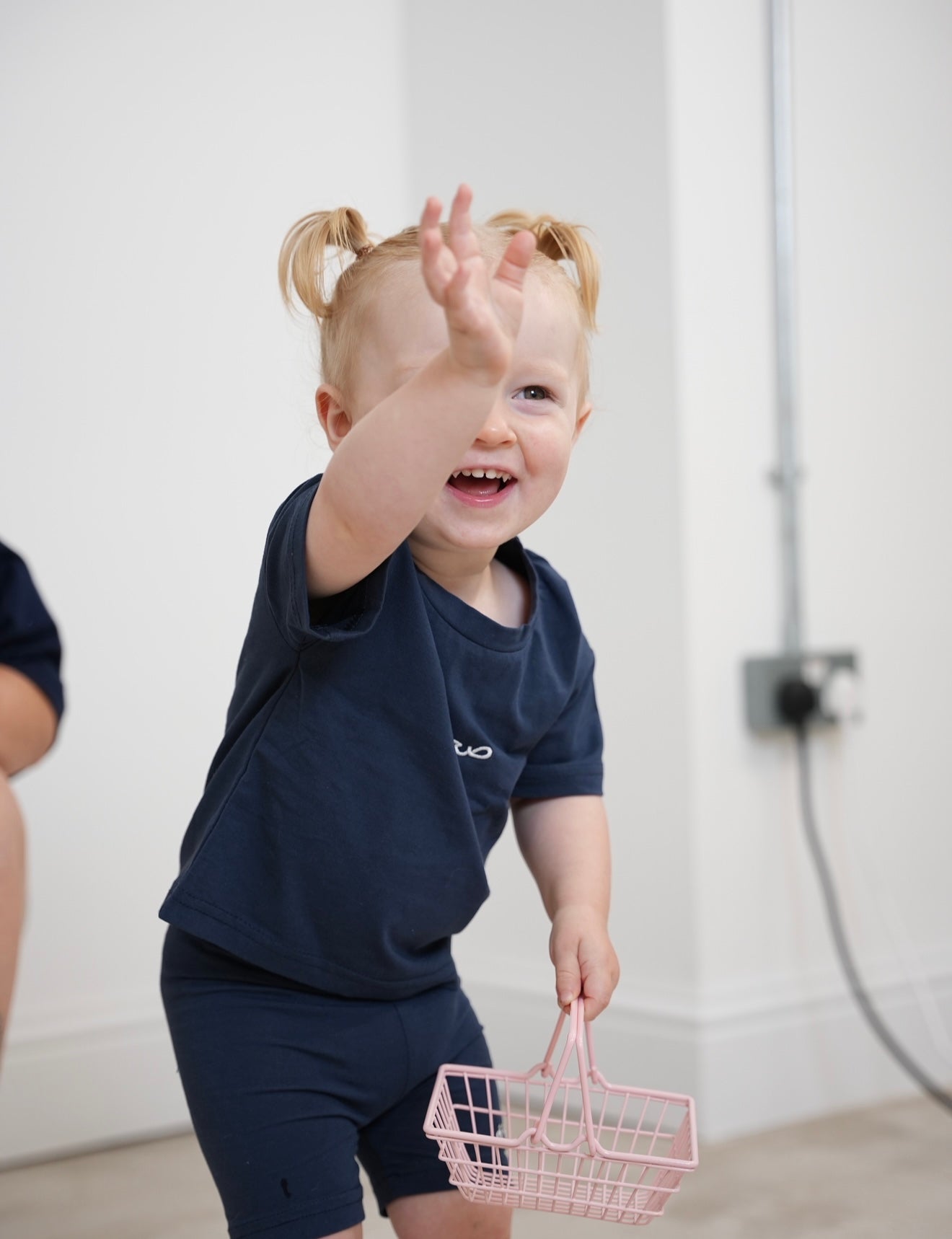 Girls Tshirt and Shorts Coord - Navy
