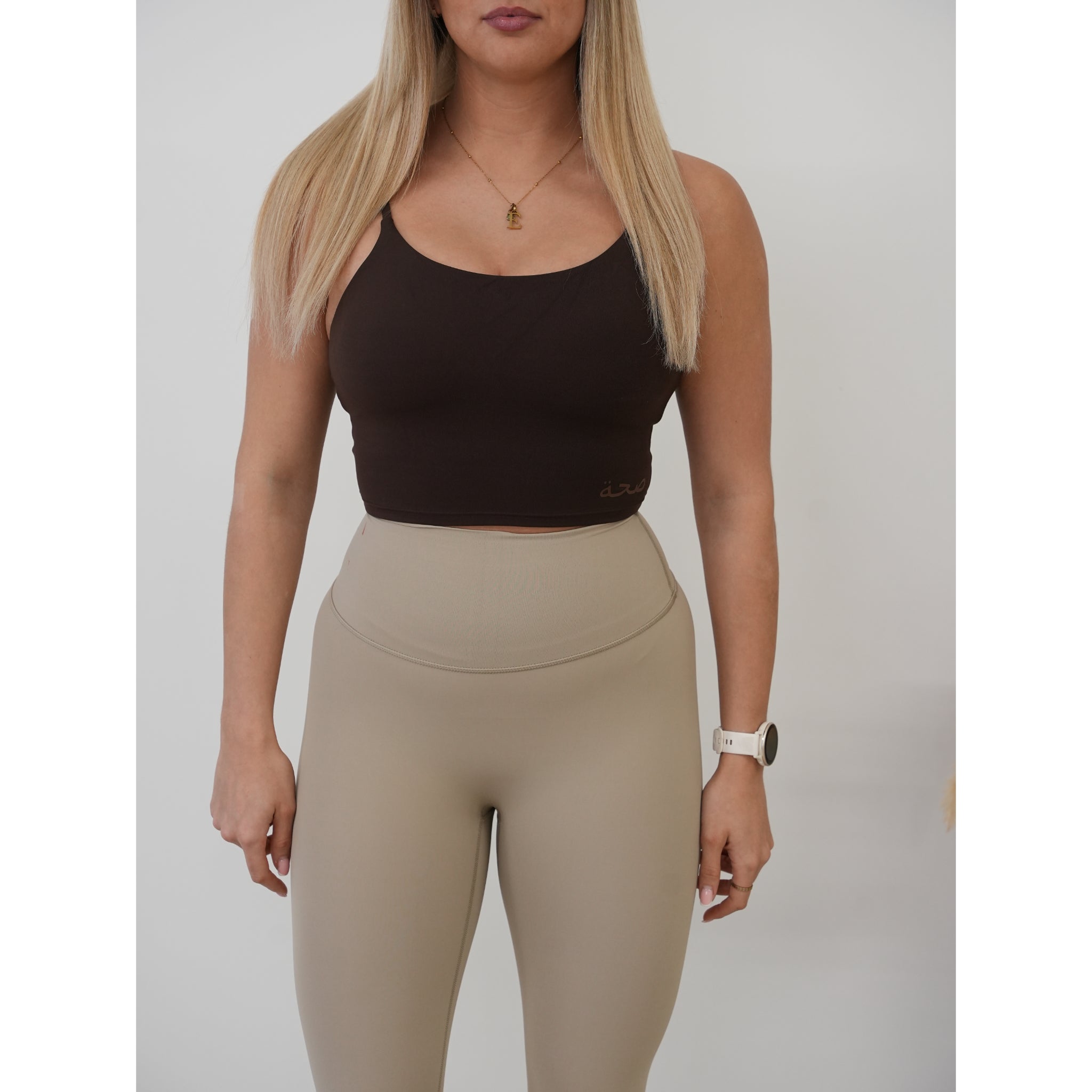 Strappy Bra Top Brown