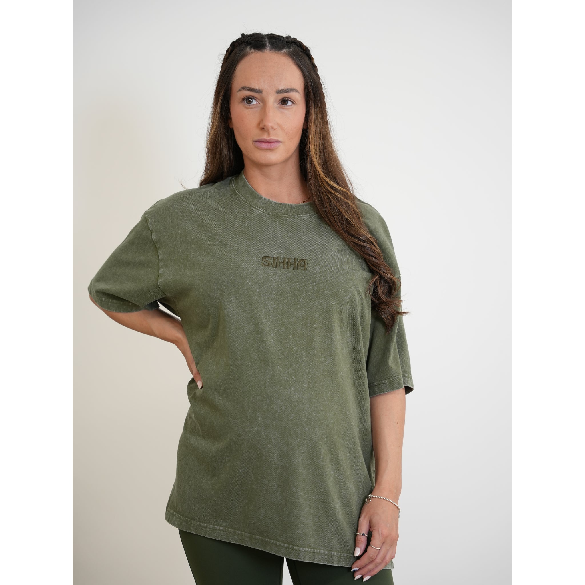 Unisex Acid Wash Oversized Tee