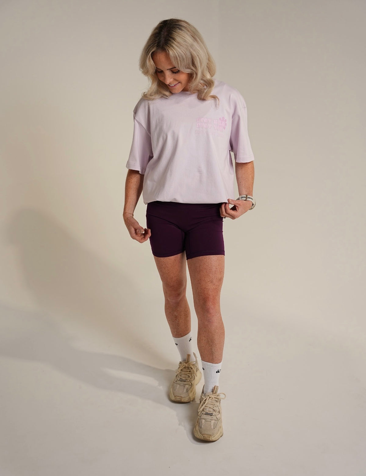 Ladies Oversized ‘Stay Wild, Stay You’ Bubble Print Tee