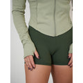 Sculpta High Waisted Shorts 4” - Pine Green