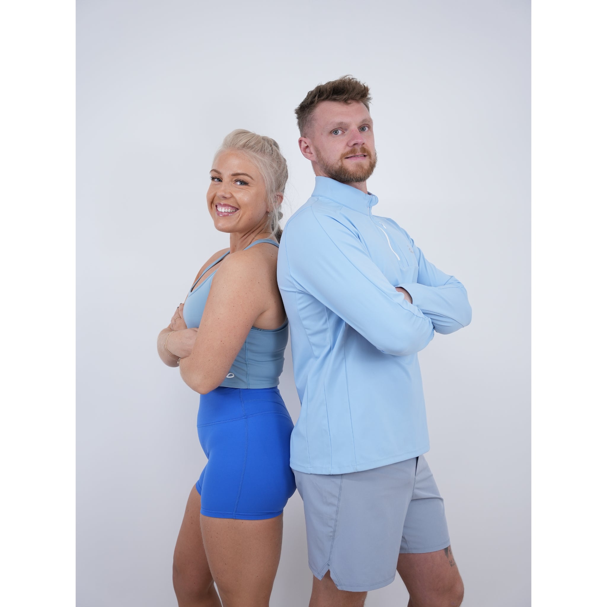 Men’s Dri Fit Training Zip - Sky Blue