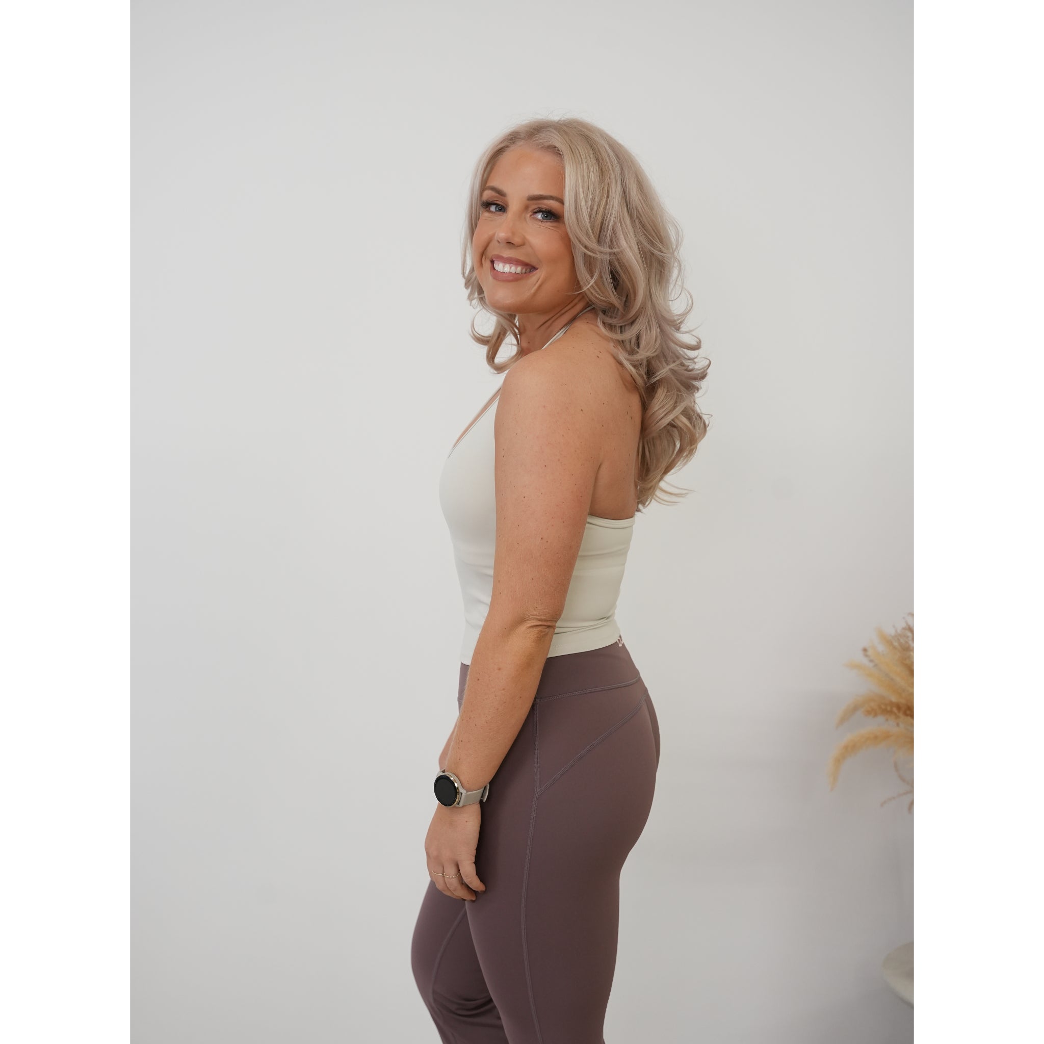 Tie Halter Top Cream