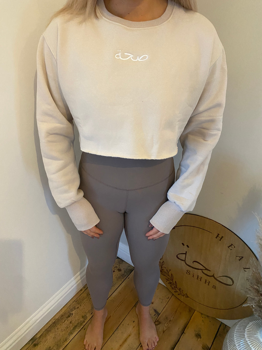 Crop Fleece Sweatshirt