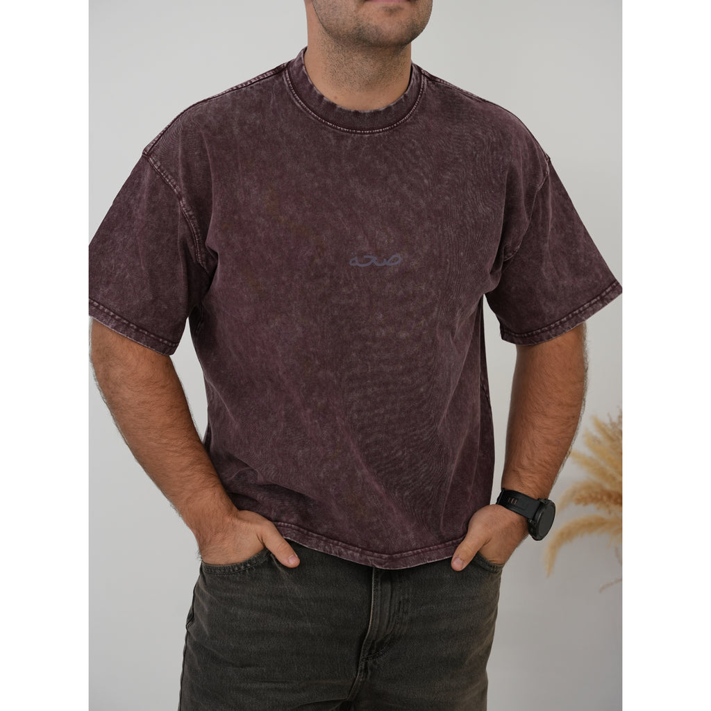 Unisex Boxxy Oversized Tee Acid Purple