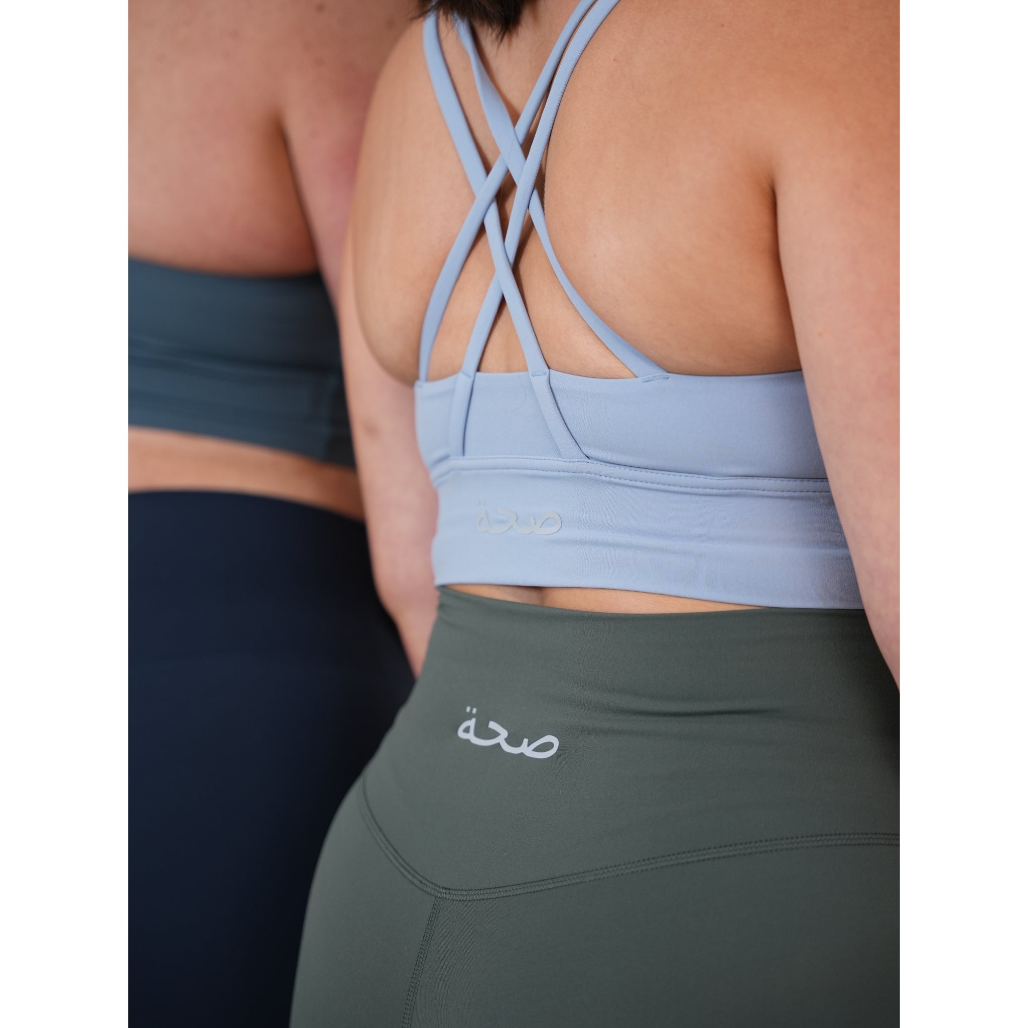 Hayley Cross Back Sports Bra Sky Blue