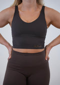 Linzi Tank Bra Top - Deep Brown