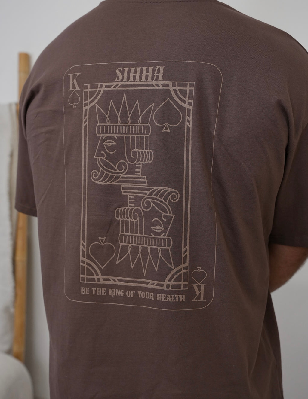 “Be the King of your Health” Graphic Tee - Mocha