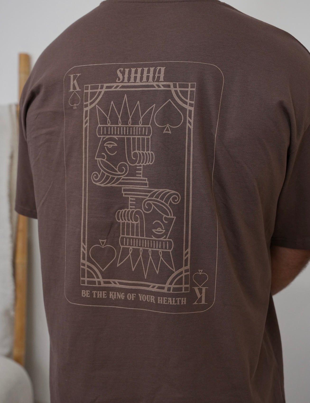 “Be the King of your Health” Graphic Tee - Mocha