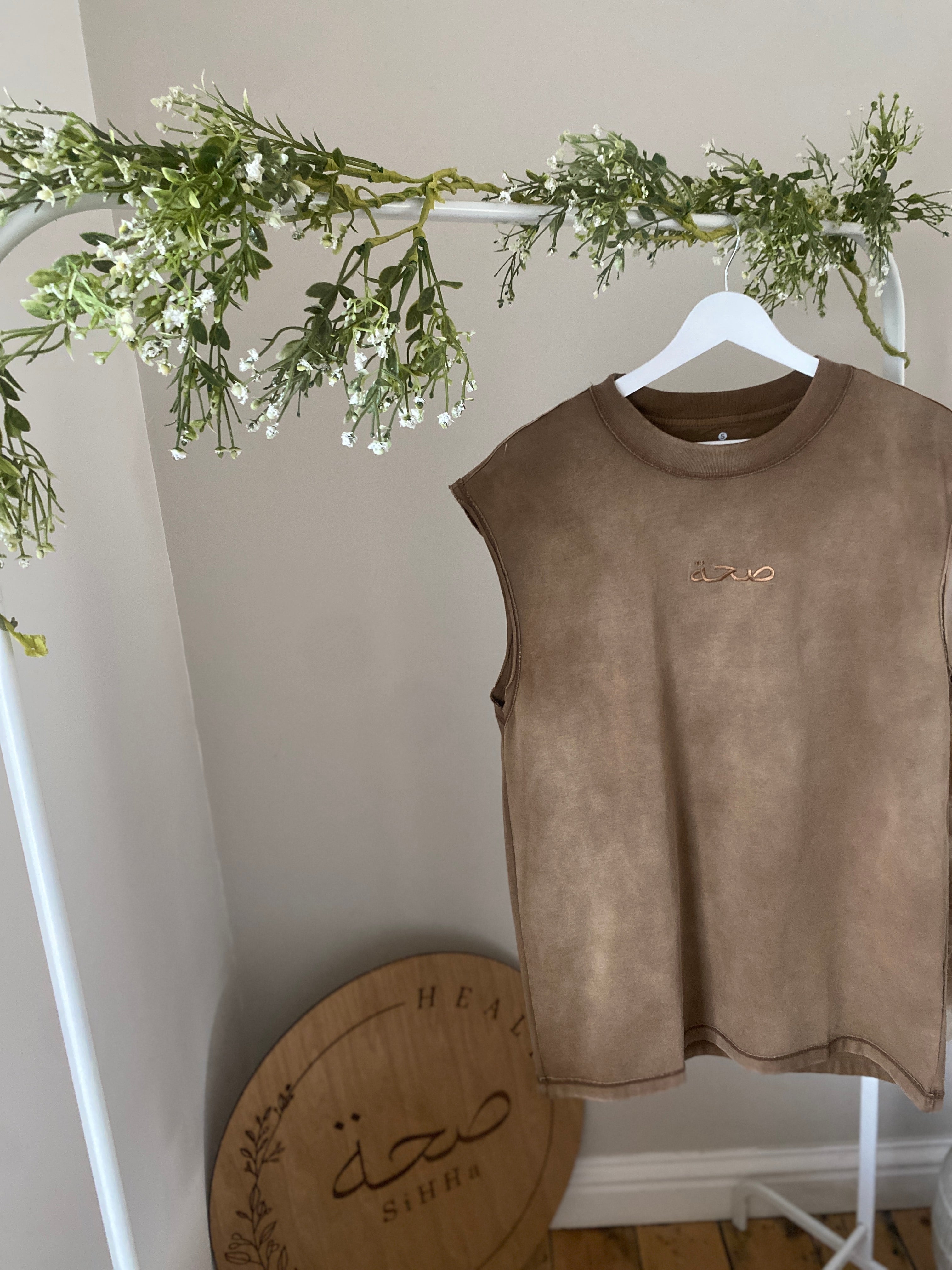 Men's Oversized Acid Wash Vest