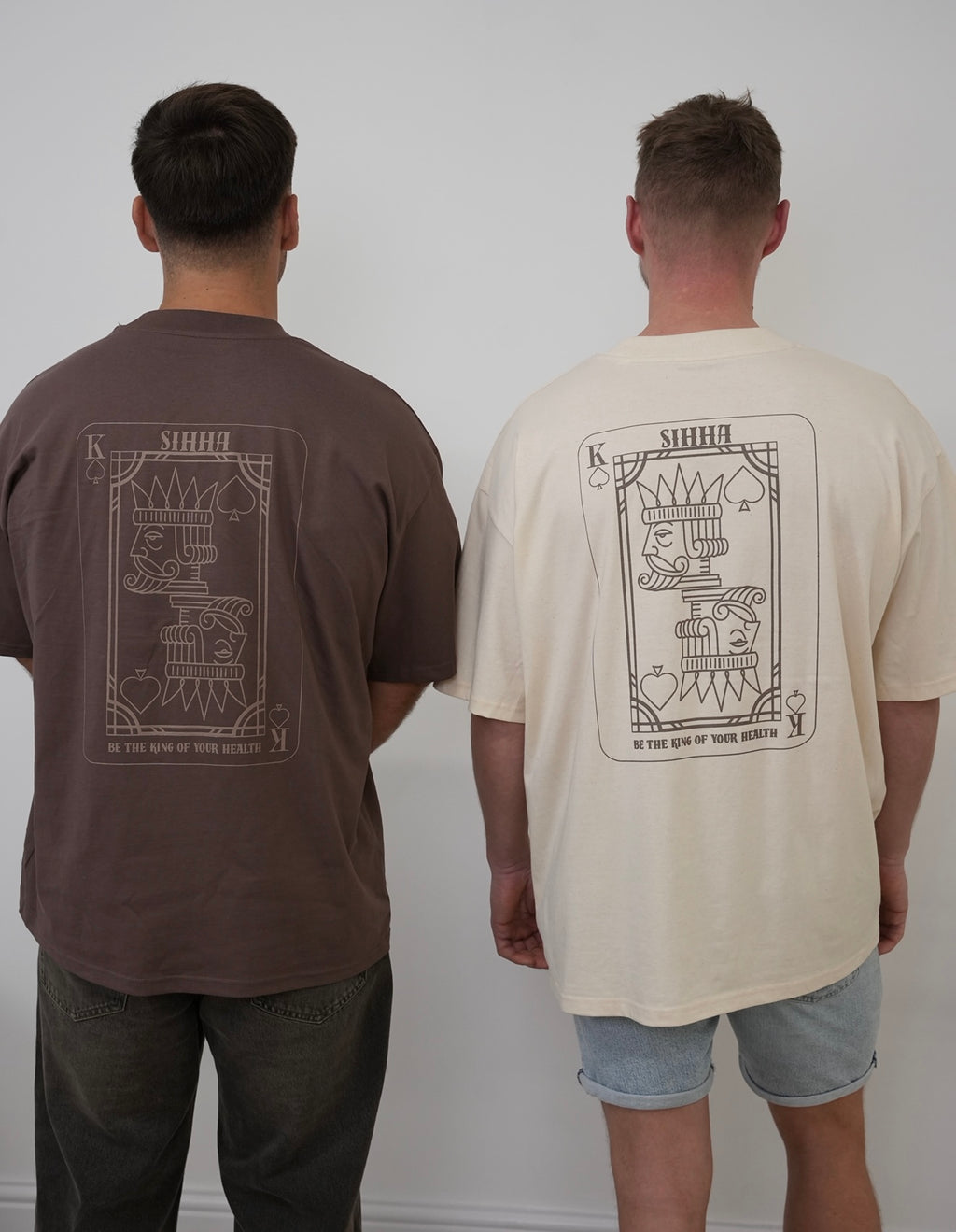 “Be the King of your Health” Graphic Tee - Natural