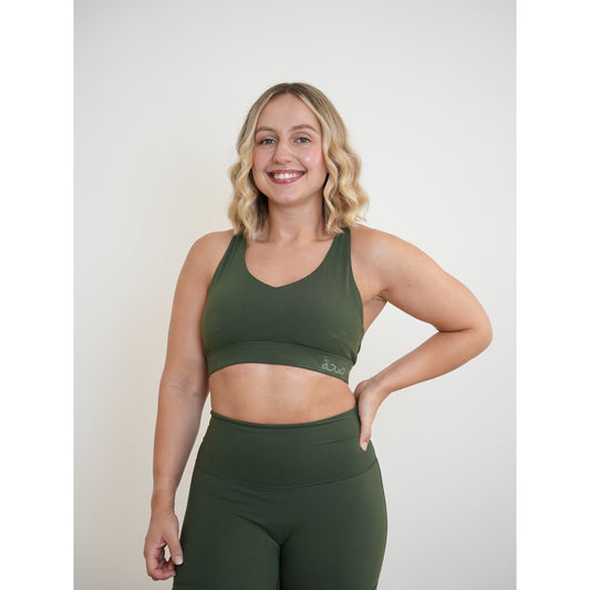 Vive Sports Bra Pine Green