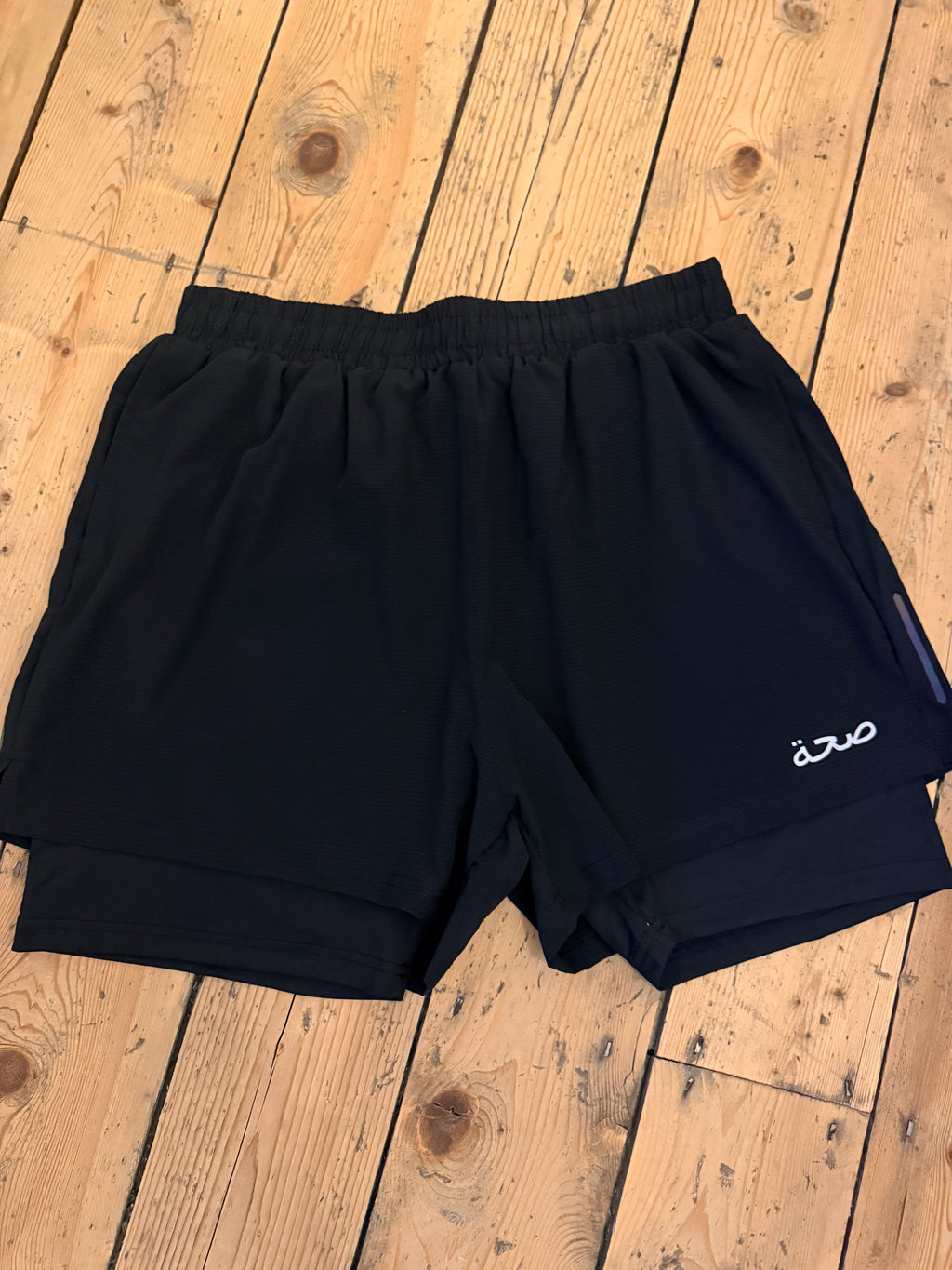 Mens Black Running Shorts