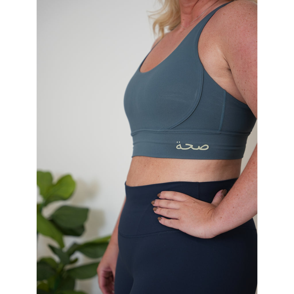 Hayley Cross Back Sports Bra Teal