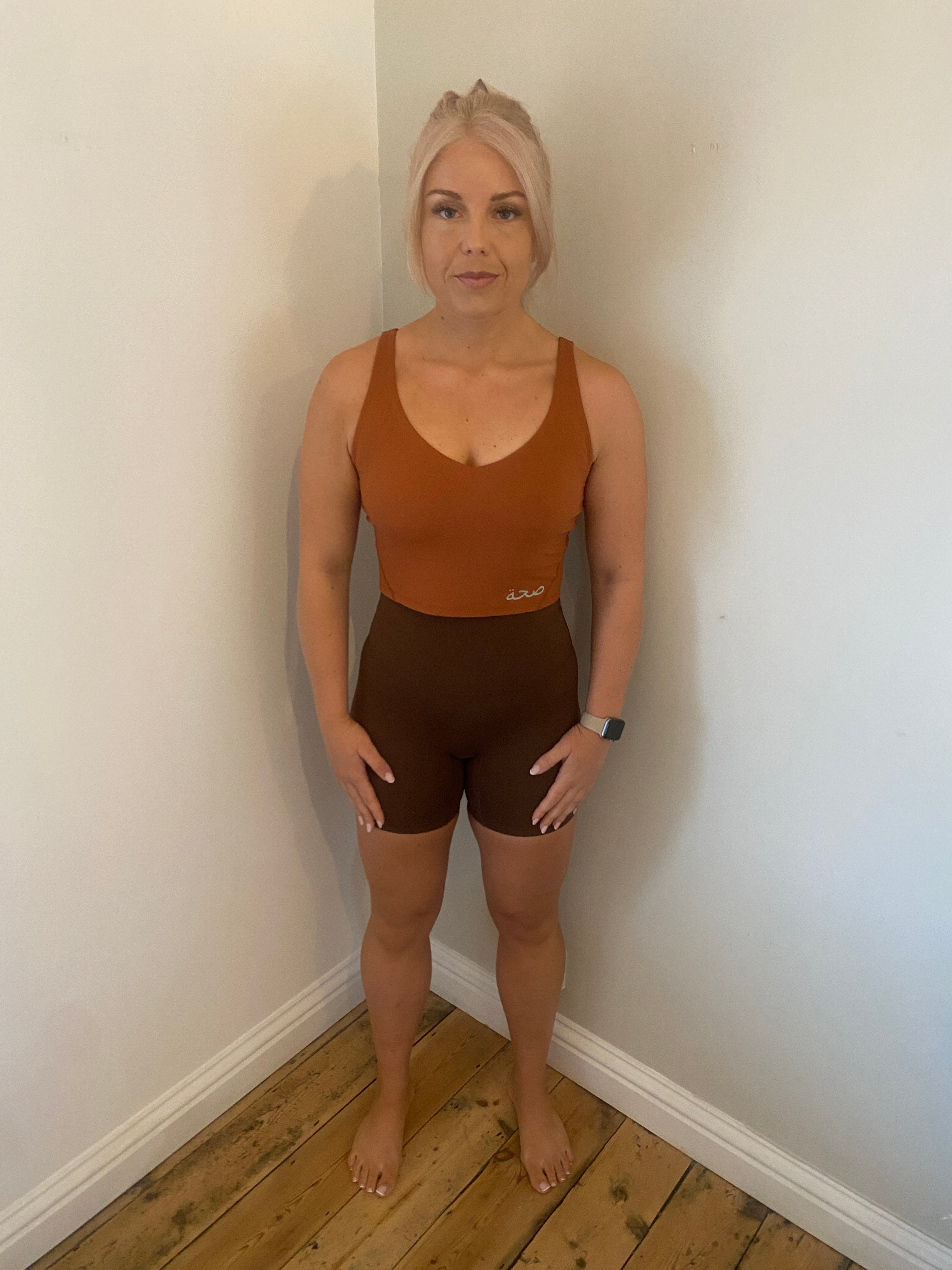 Linzi Tank Bra Top - SAND AND SHADE TONES