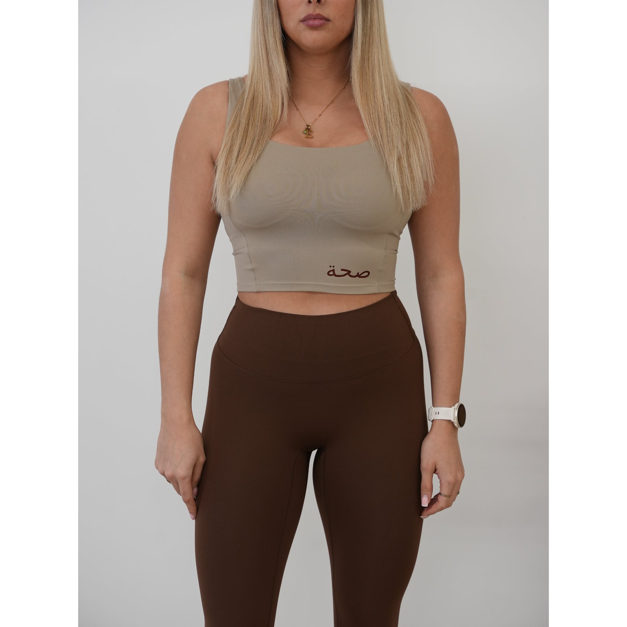 Square Neck Tank - Sand