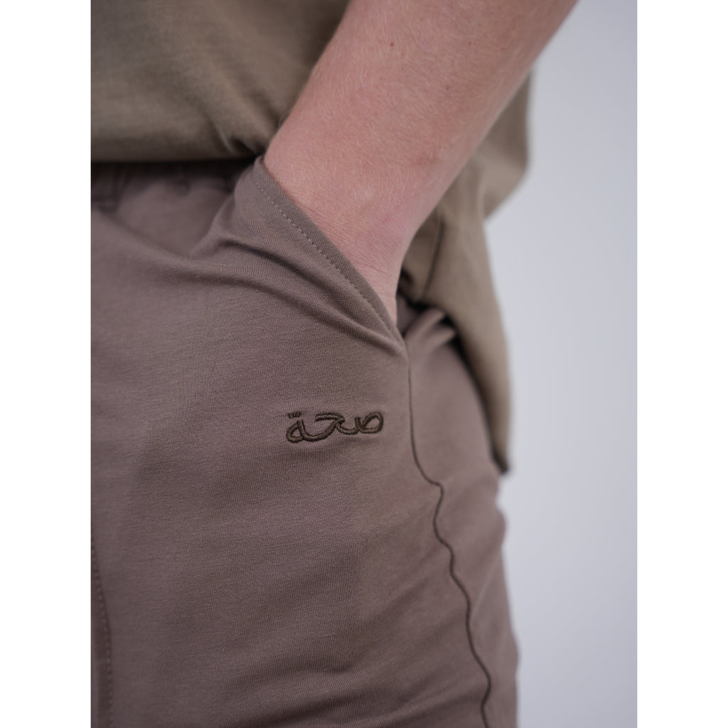 Men’s Straight Leg Jogger Washed Brown