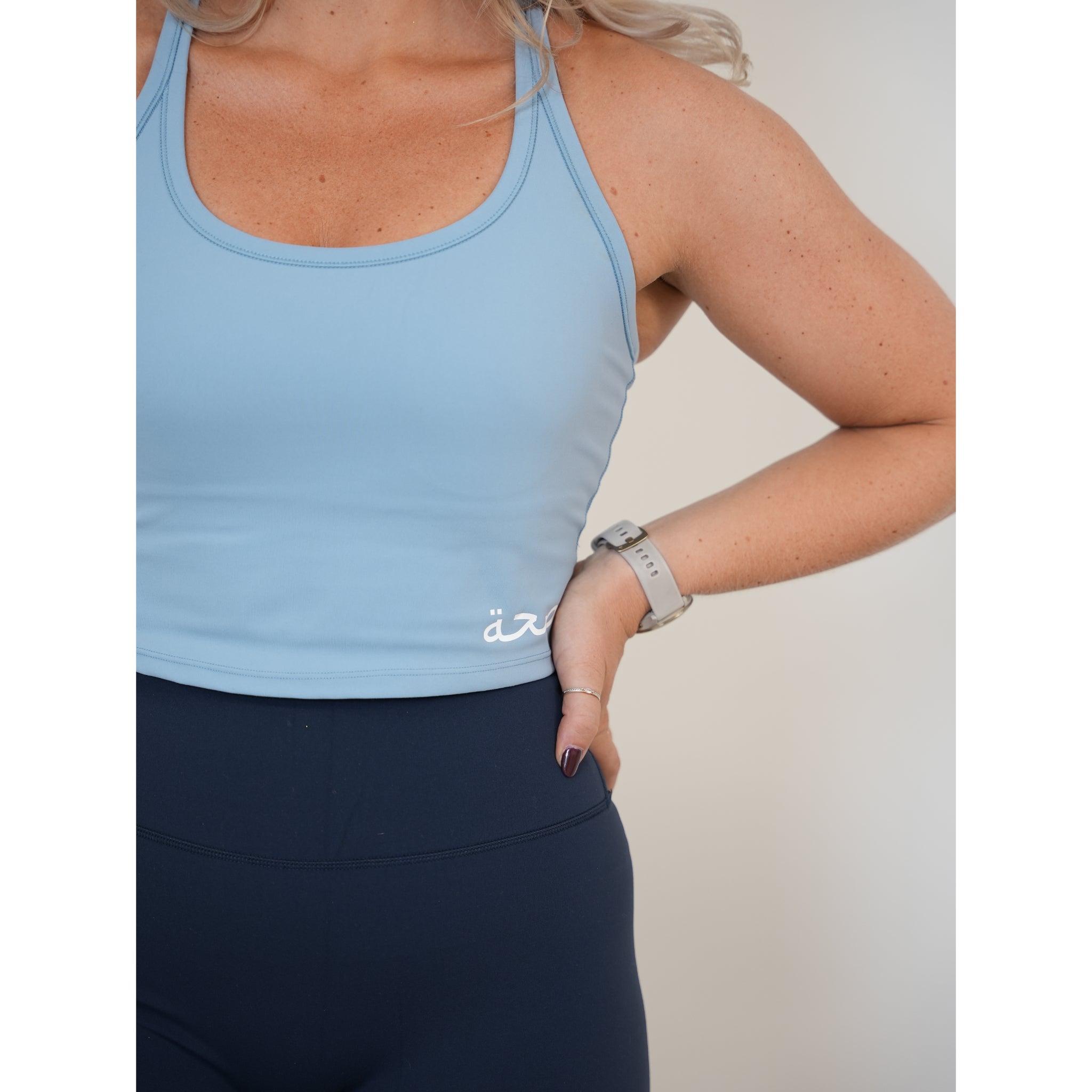 Racer Back Tank Sky Blue