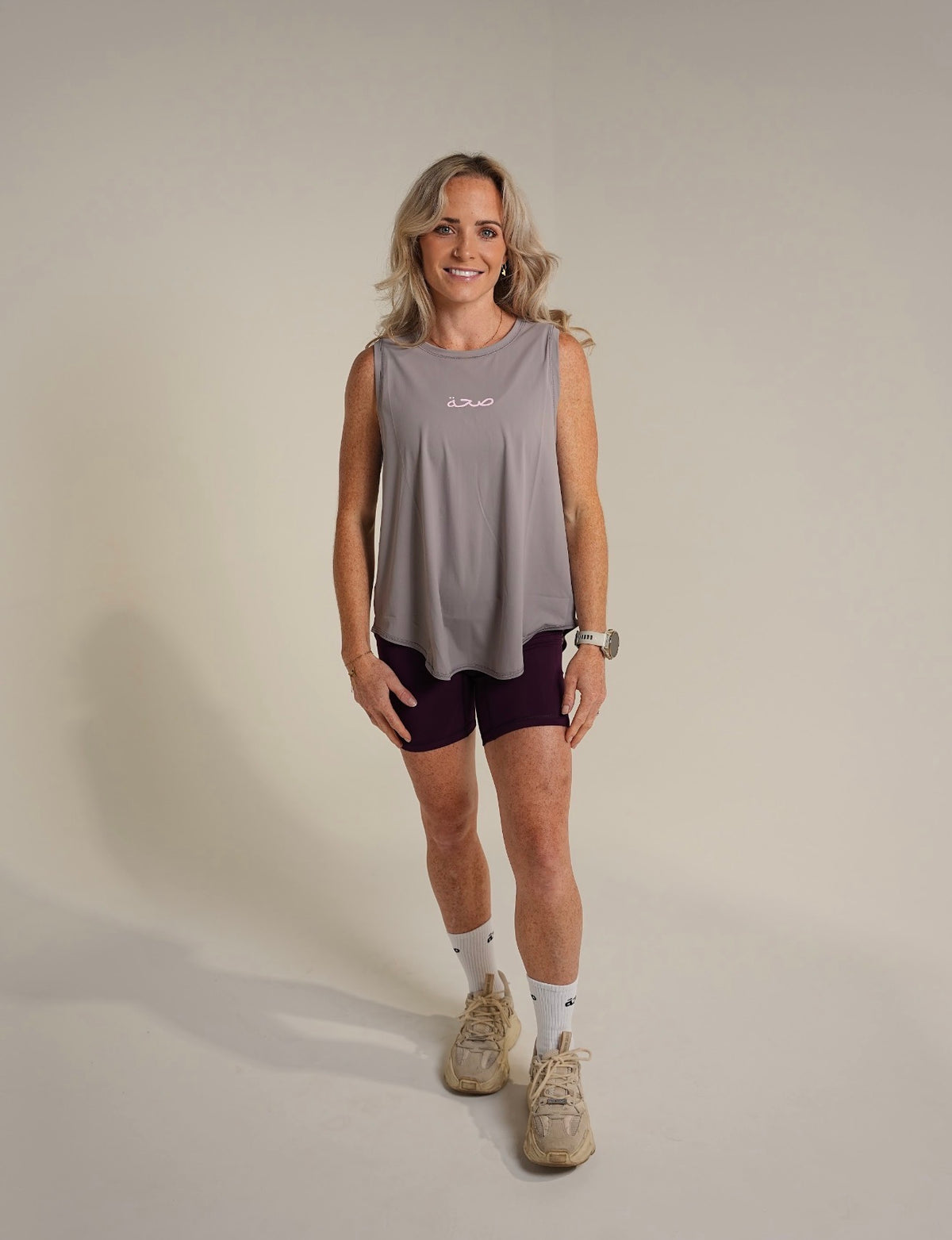 Ladies Flowing Tank Lavender
