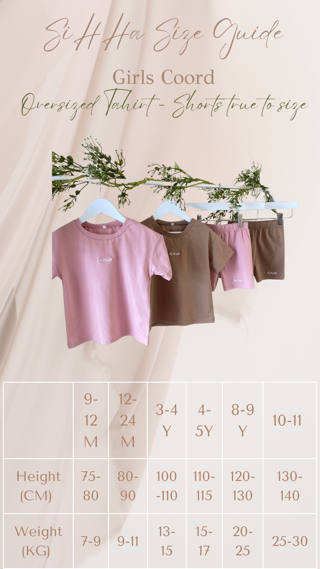 Girls Tshirt and Shorts Coord