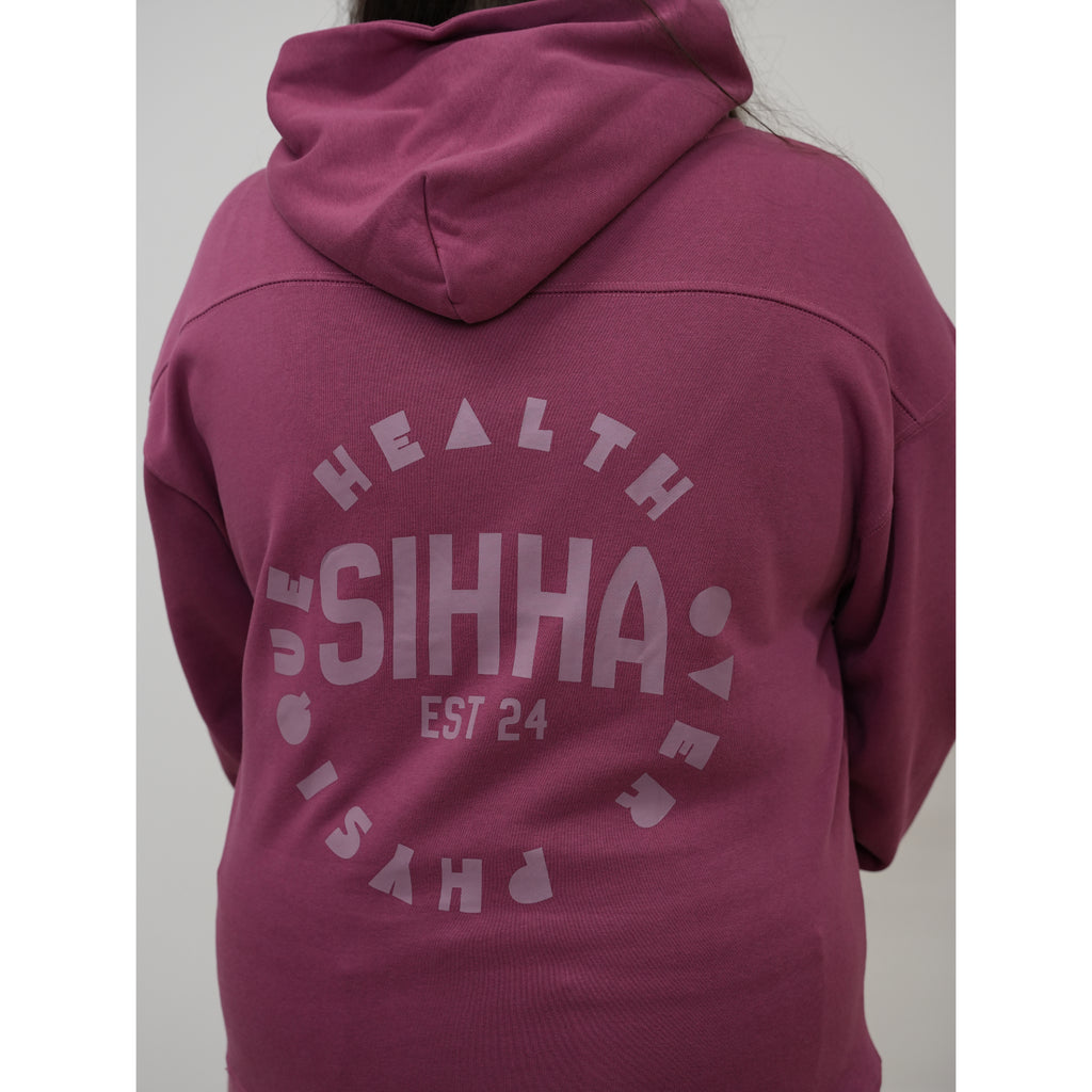Lightweight Vintage Hoody Dark Pink