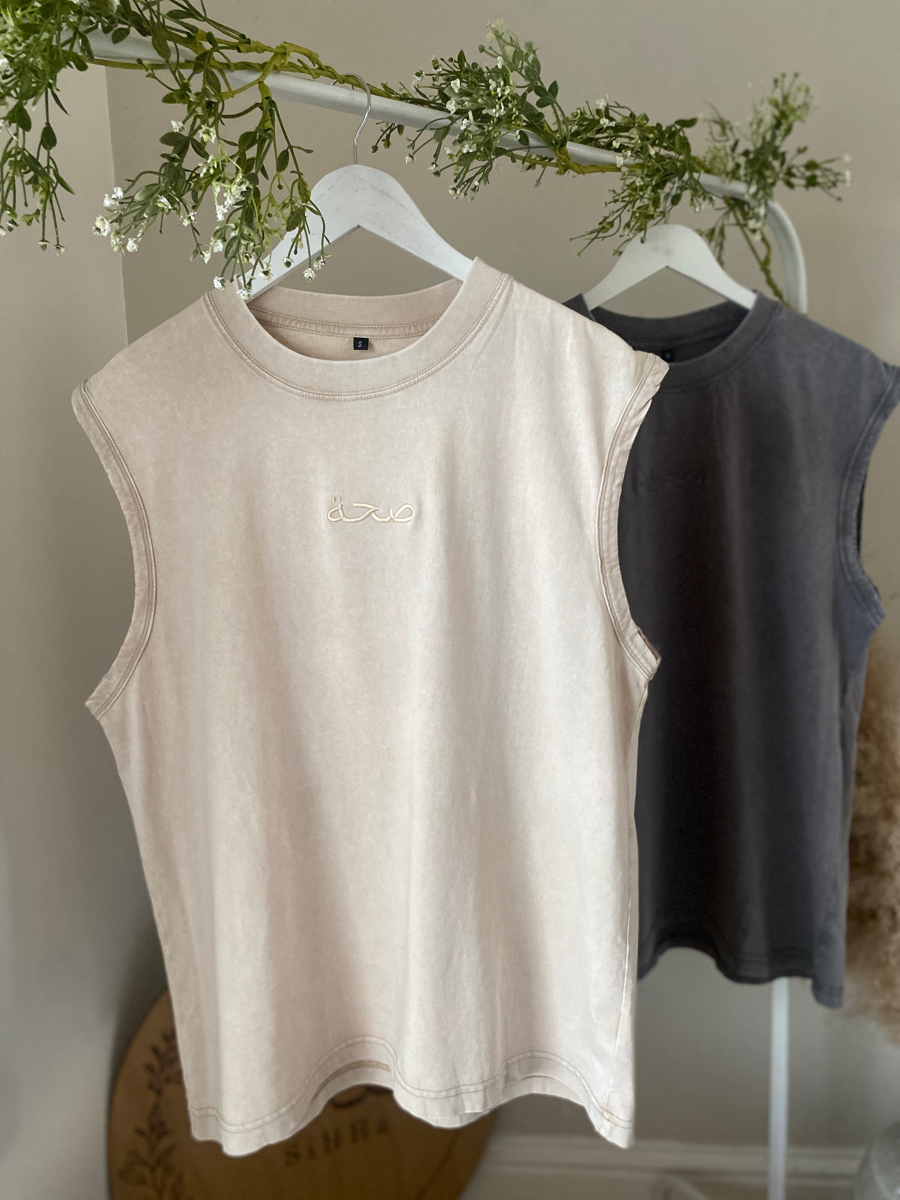 Men's Oversized Acid Wash Vest