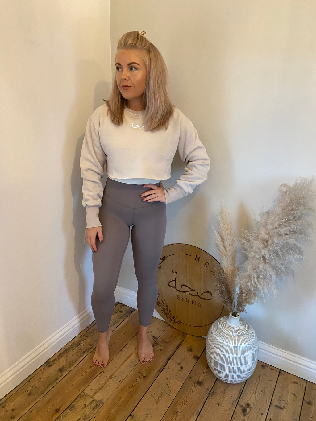 Crop Fleece Sweatshirt