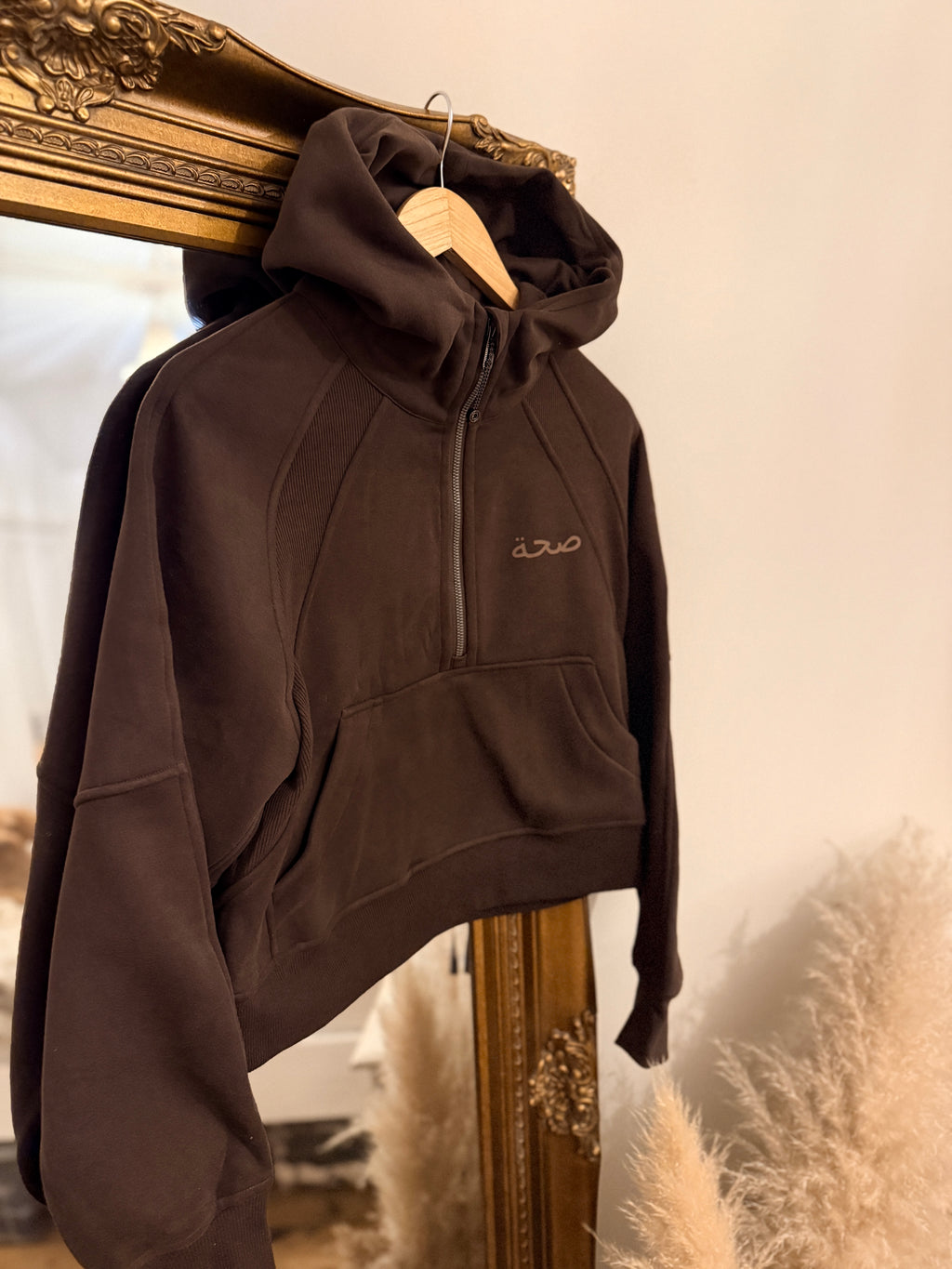 Ladies Super Soft Zip Hooded Jacket Deep Brown