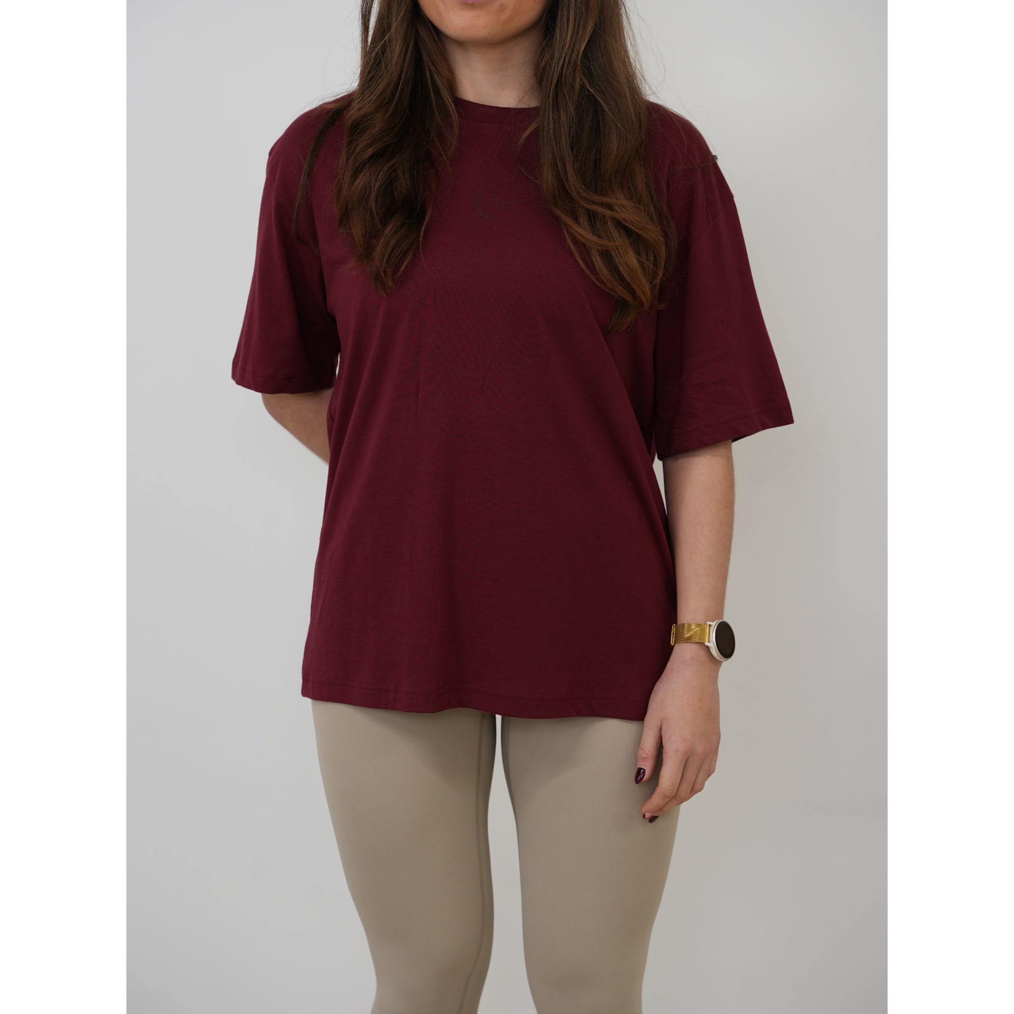 Unisex lightweight Training Tee Burgundy