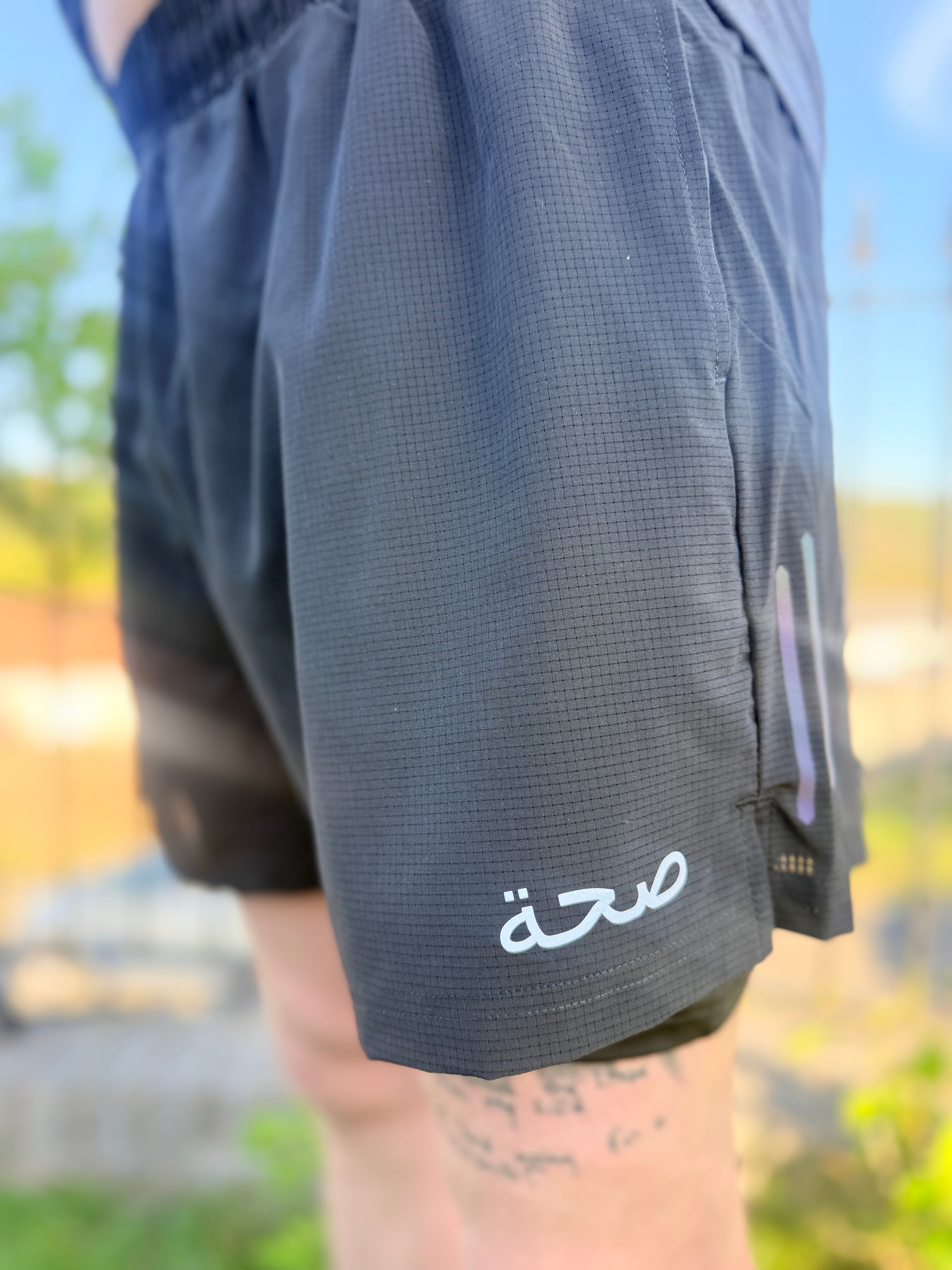 Mens Black Running Shorts