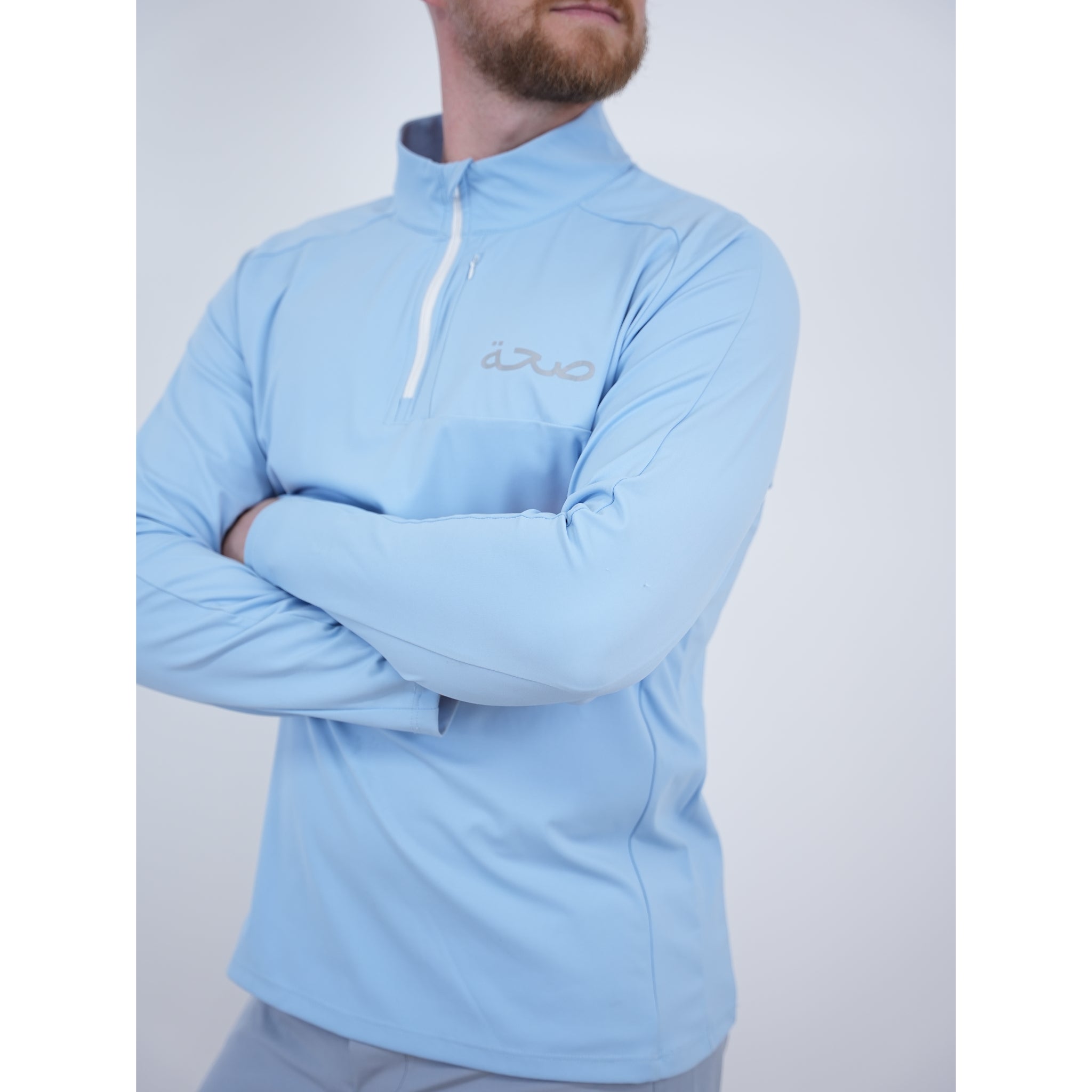Men’s Dri Fit Training Zip - Sky Blue