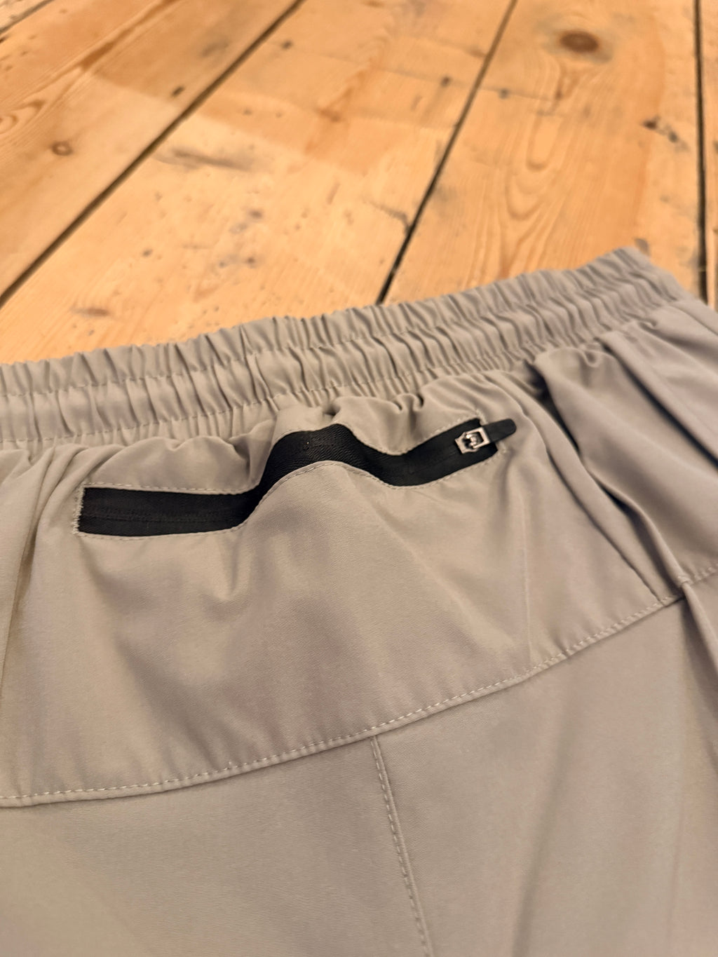Mens Light Khaki Running Shorts