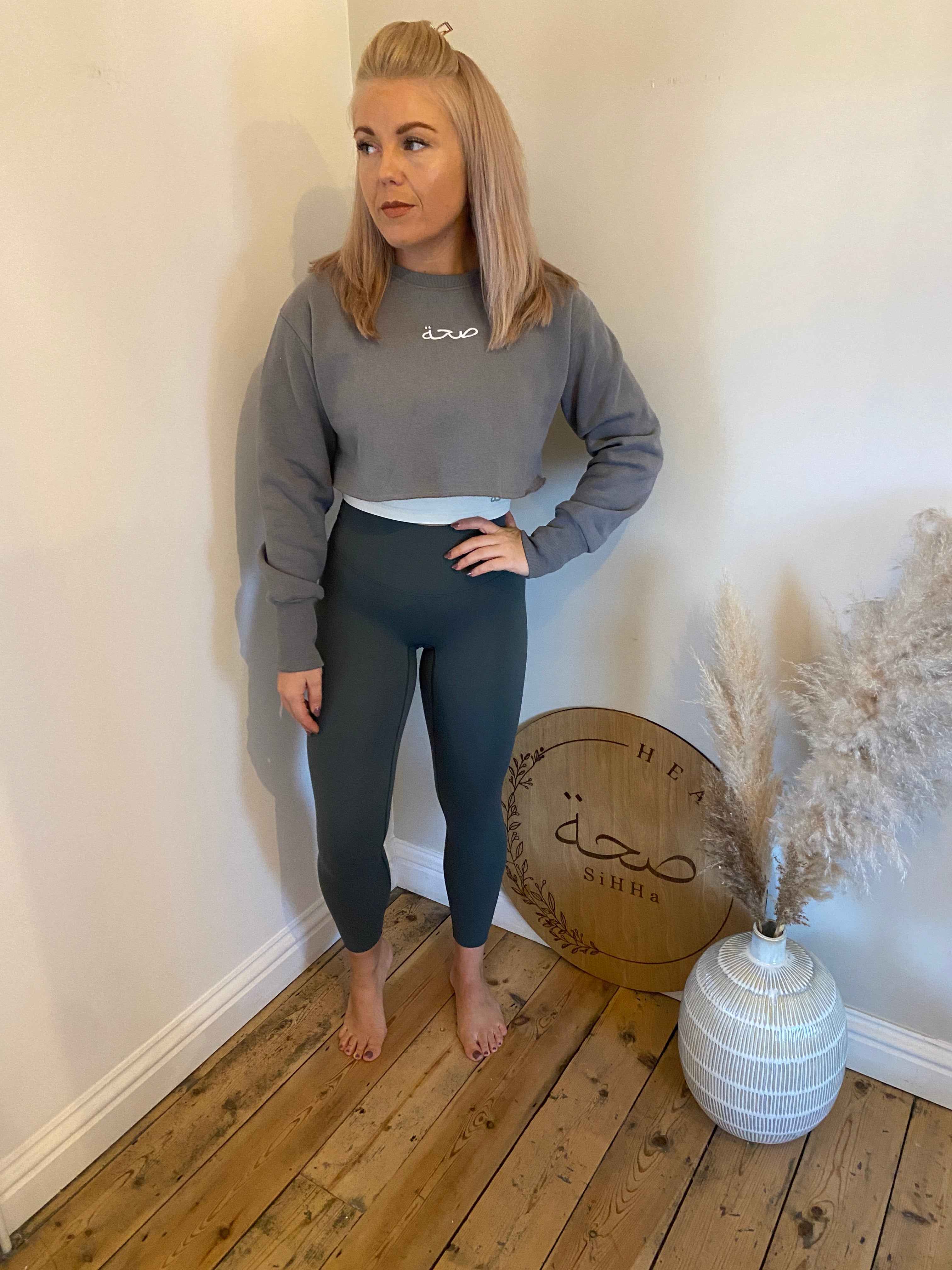 Crop Fleece Sweatshirt