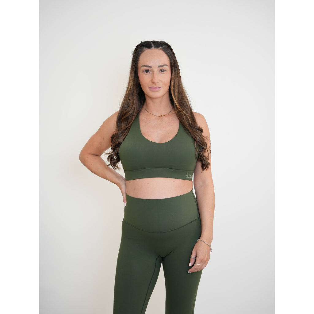Vive Sports Bra Pine Green