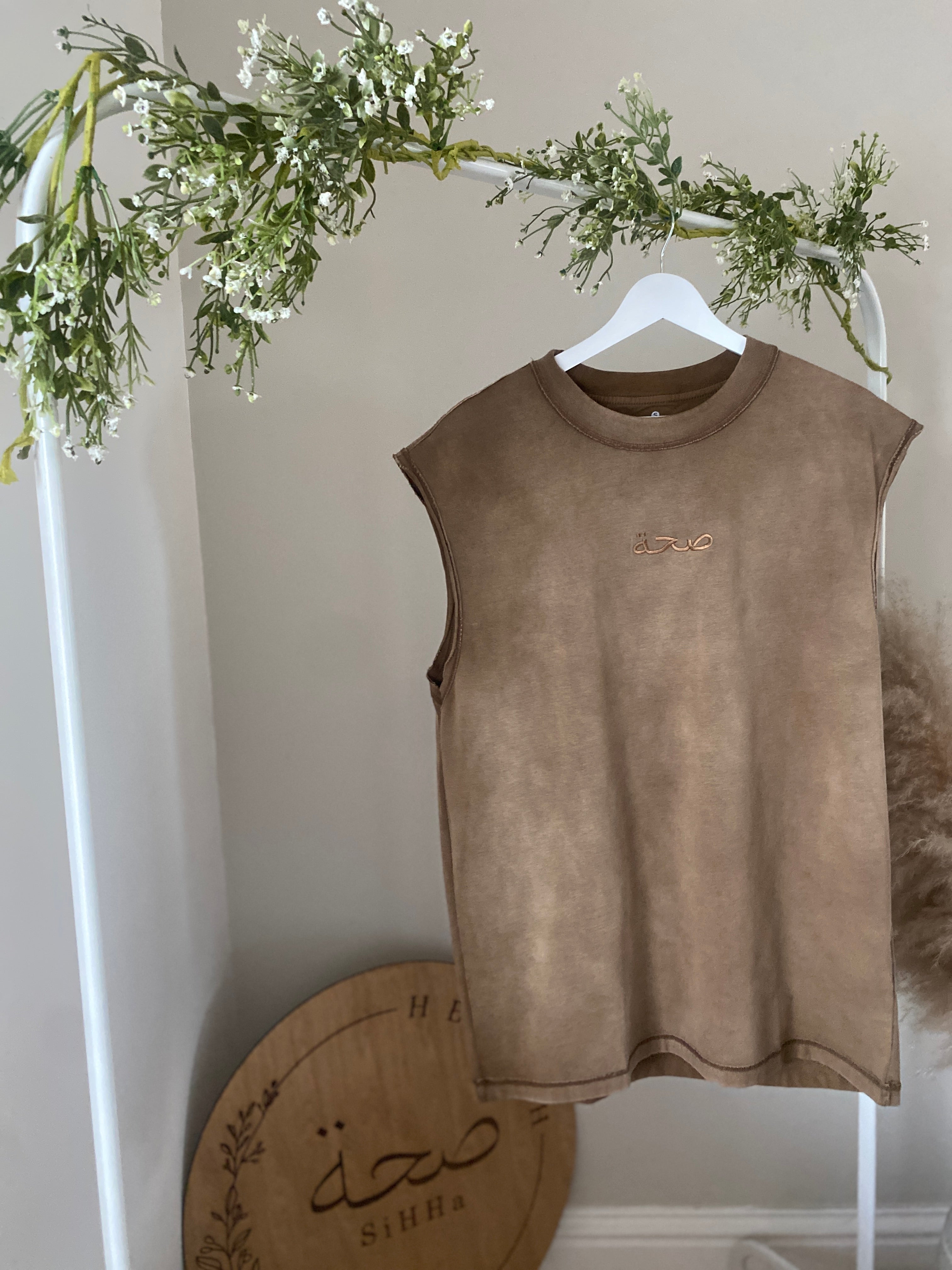 Men's Oversized Acid Wash Vest