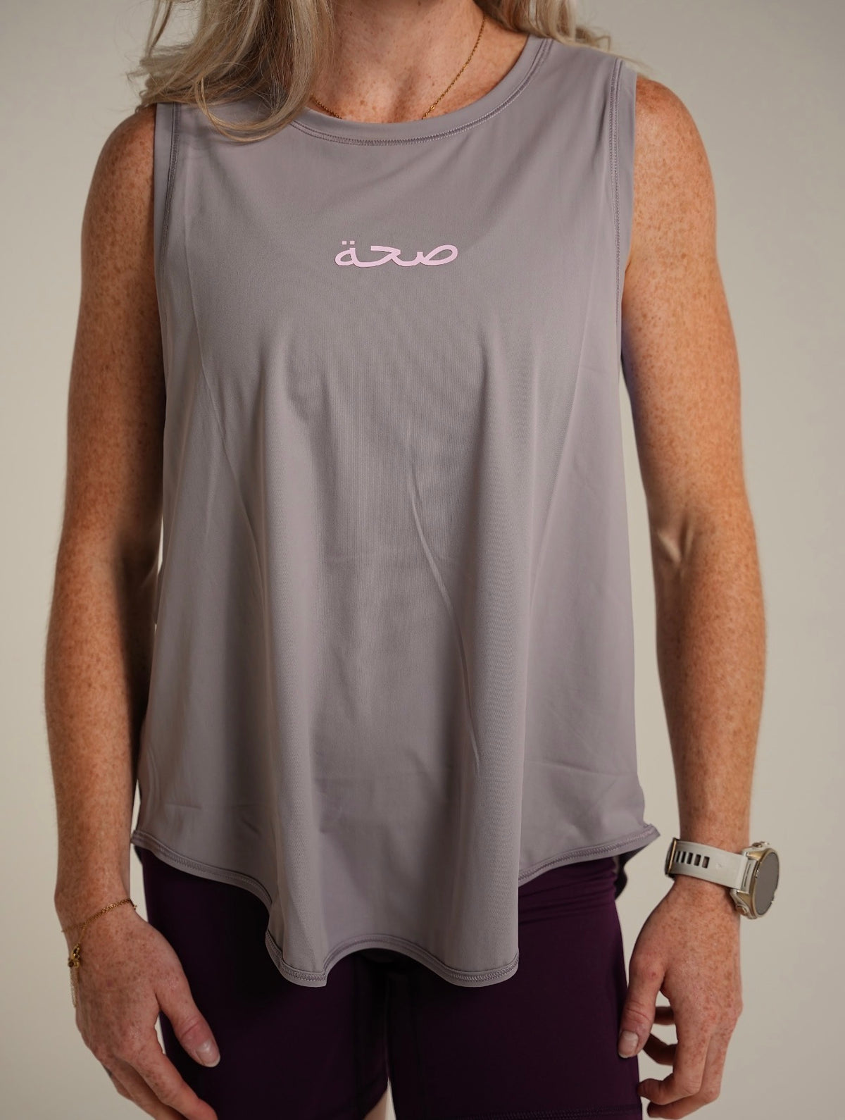 Ladies Flowing Tank Lavender