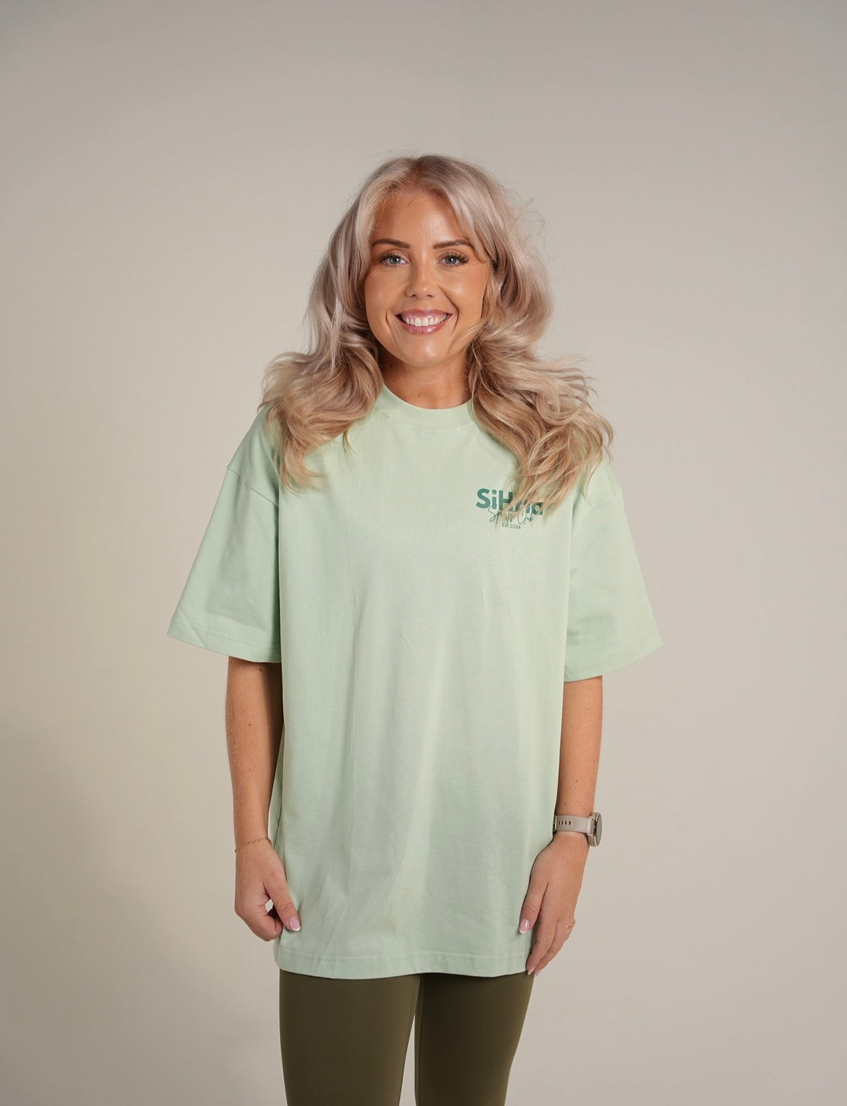 Unisex Oversize Lift Tee - Mint Green