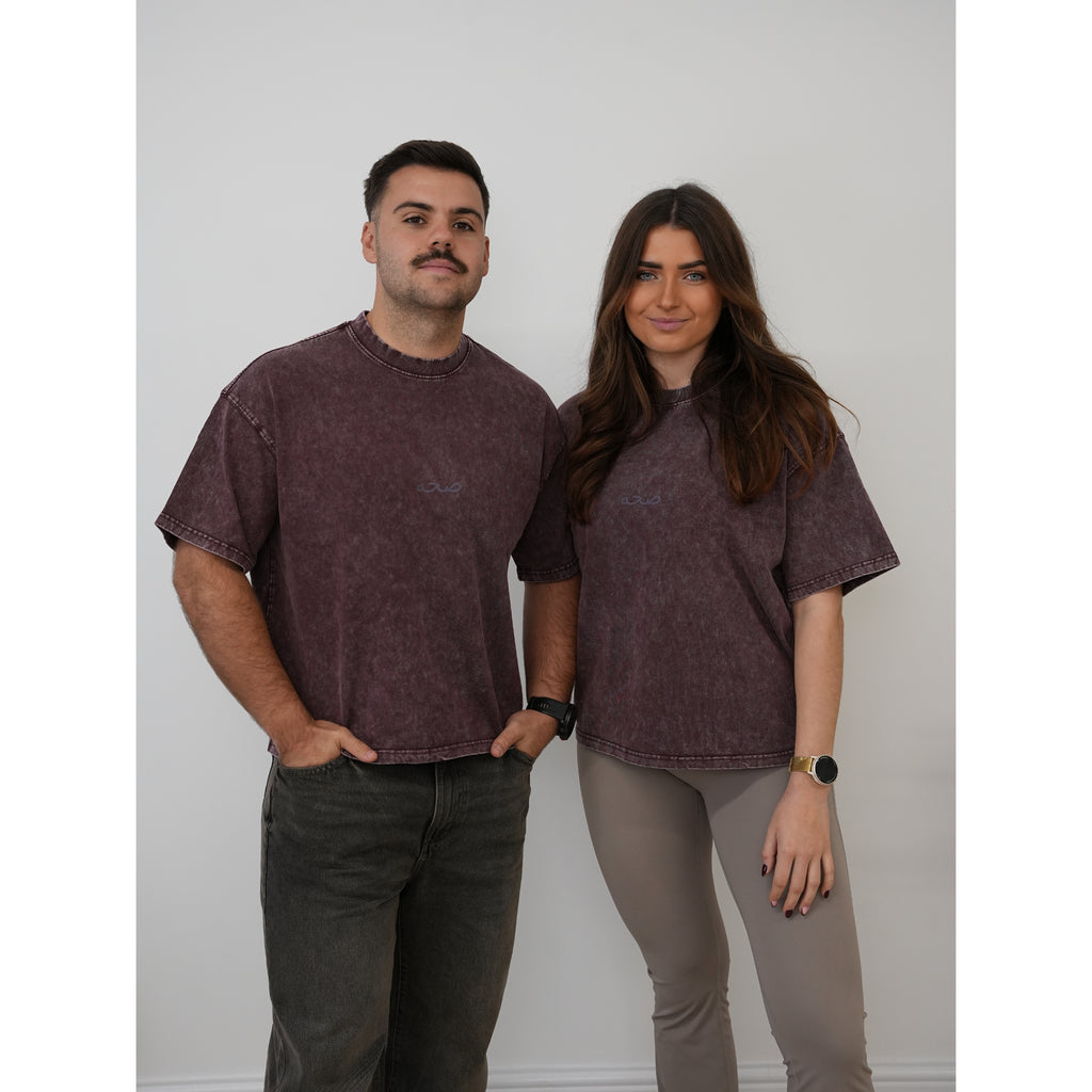 Unisex Boxxy Oversized Tee Acid Purple