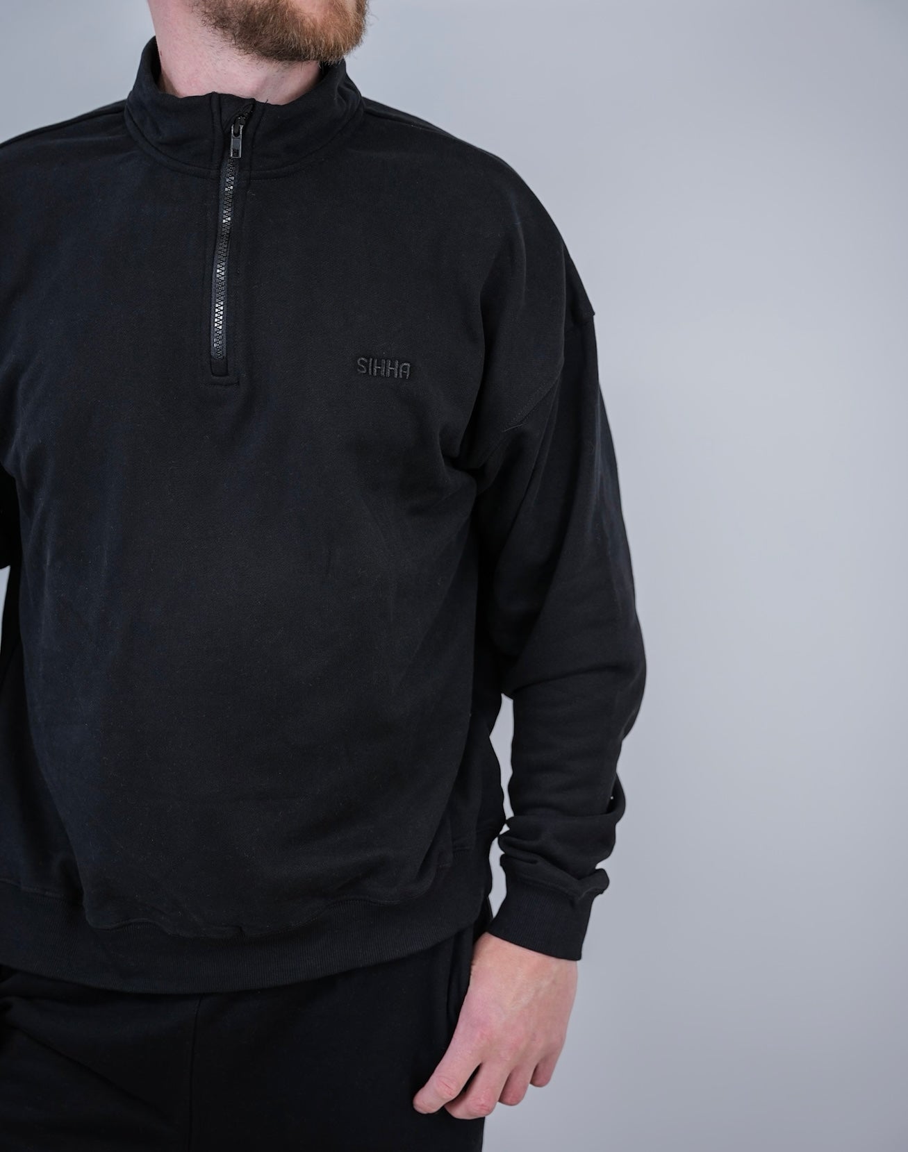 Men’s 1/4 Zip - Black