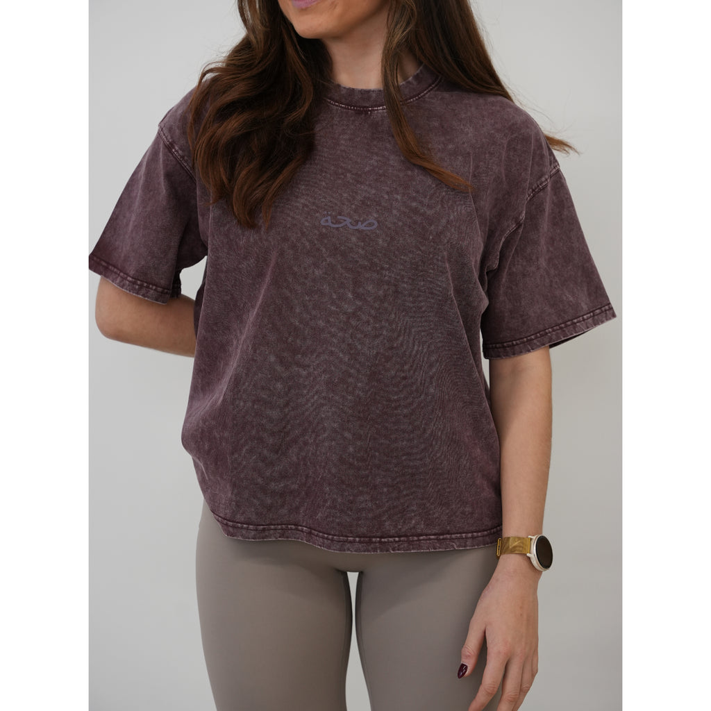 Unisex Boxxy Oversized Tee Acid Purple