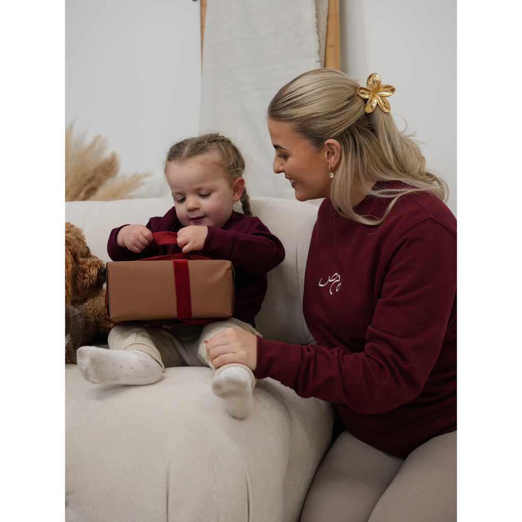 Unisex Oversized Burgundy Sweatshirt