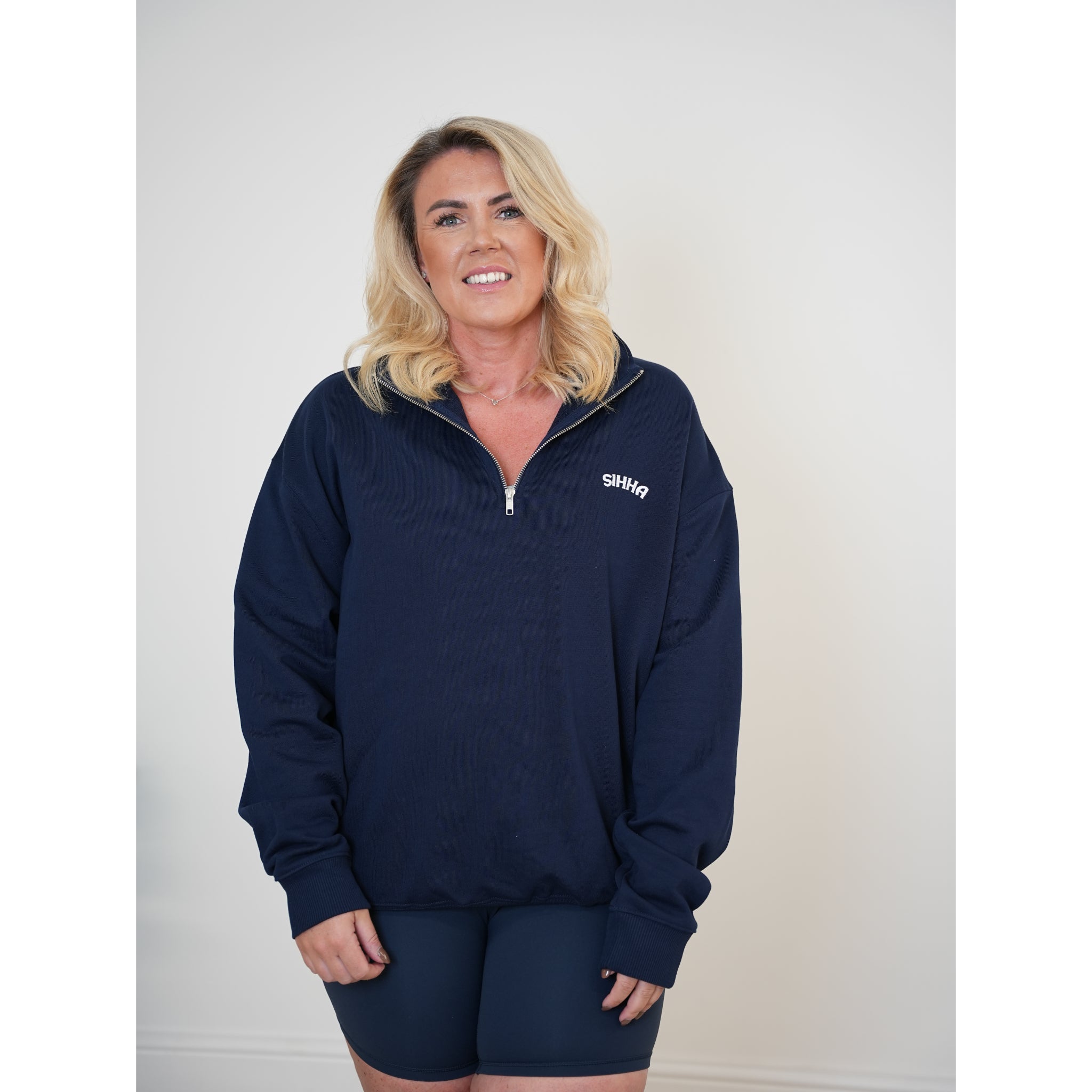 Unisex Heavy Weight 1/4 Zip - Navy