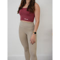 Square Neck Tank - Wine