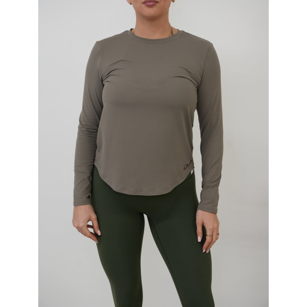 Long sleeve top - Khaki Brown