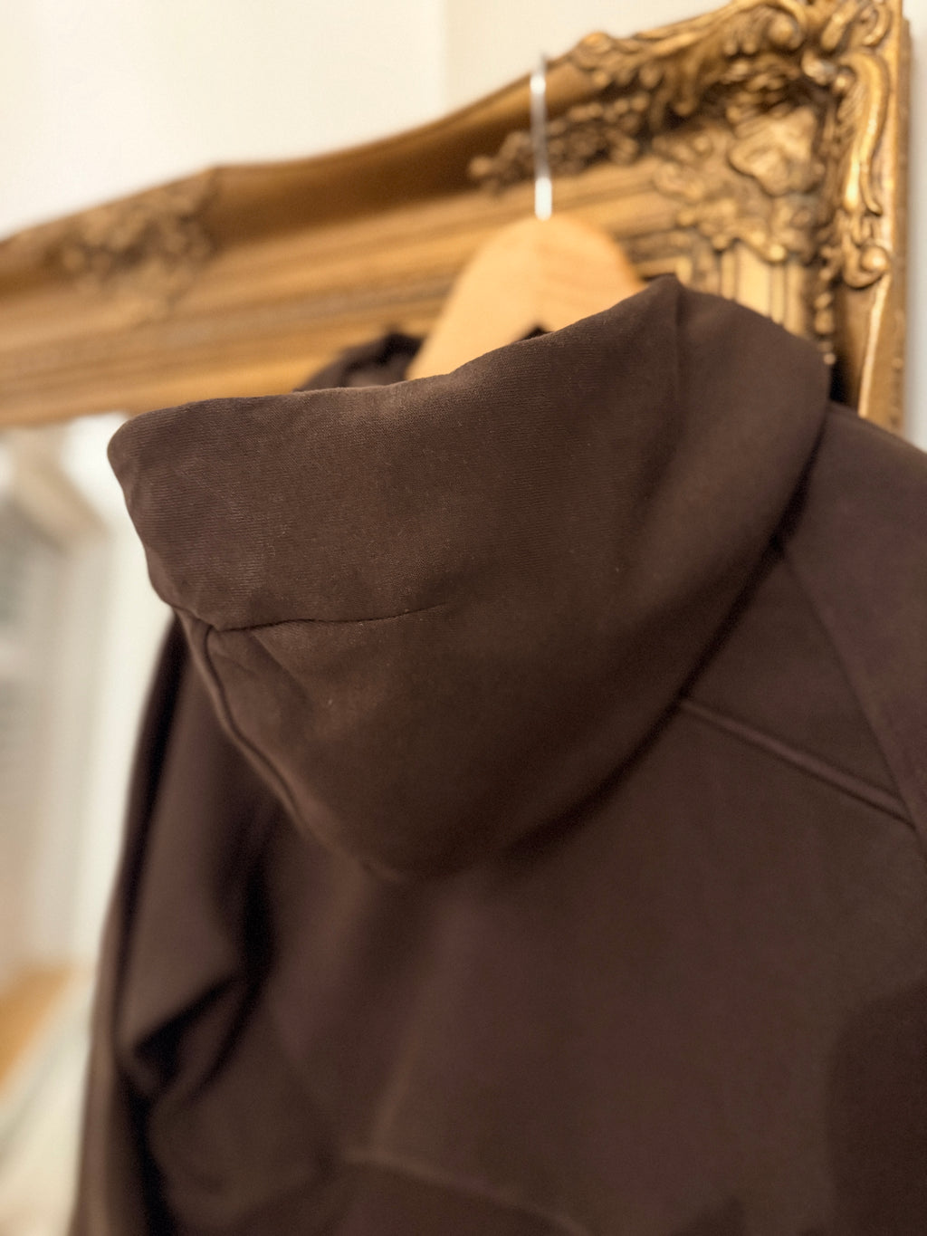 Ladies Super Soft Zip Hooded Jacket Deep Brown