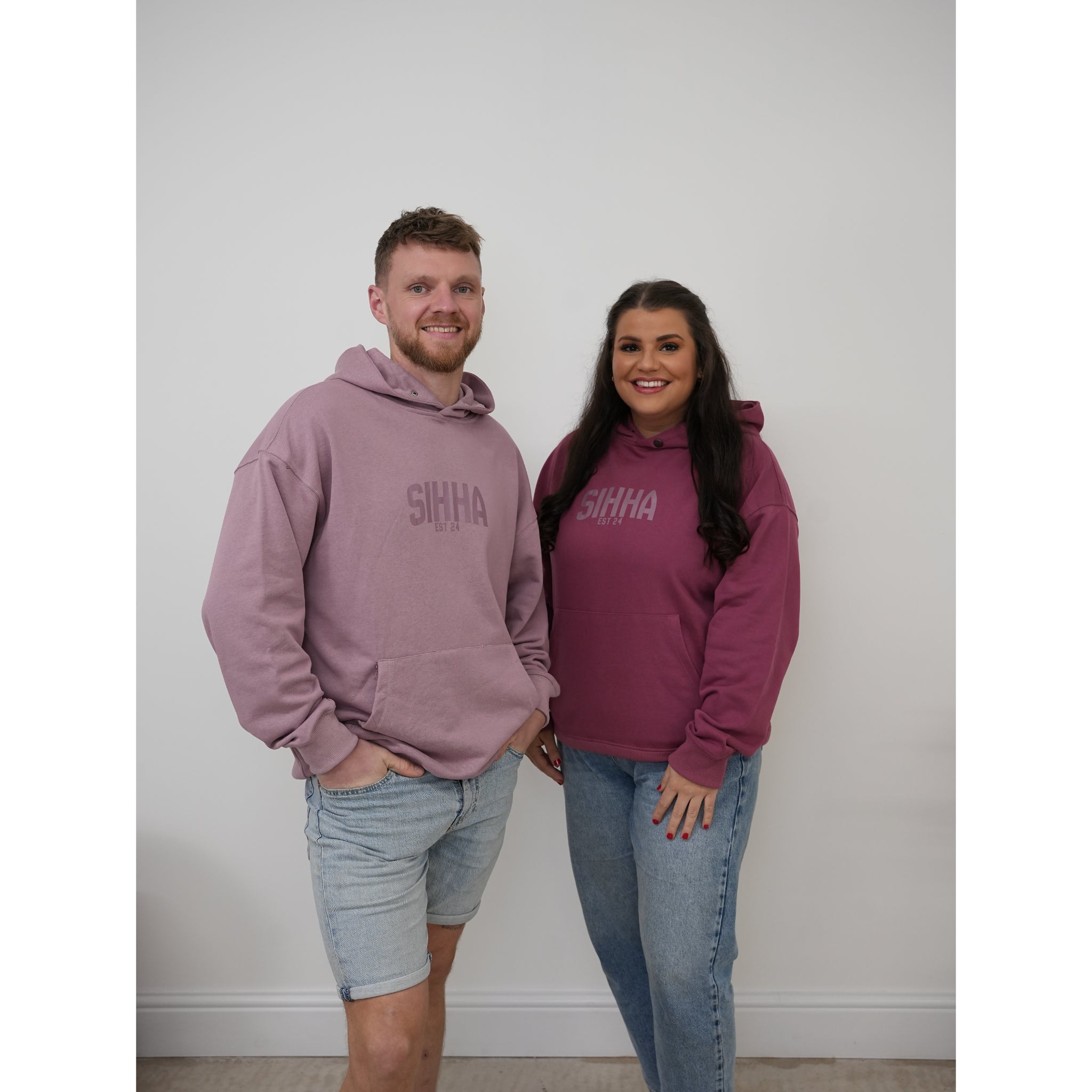 Lightweight Vintage Hoody Dark Pink