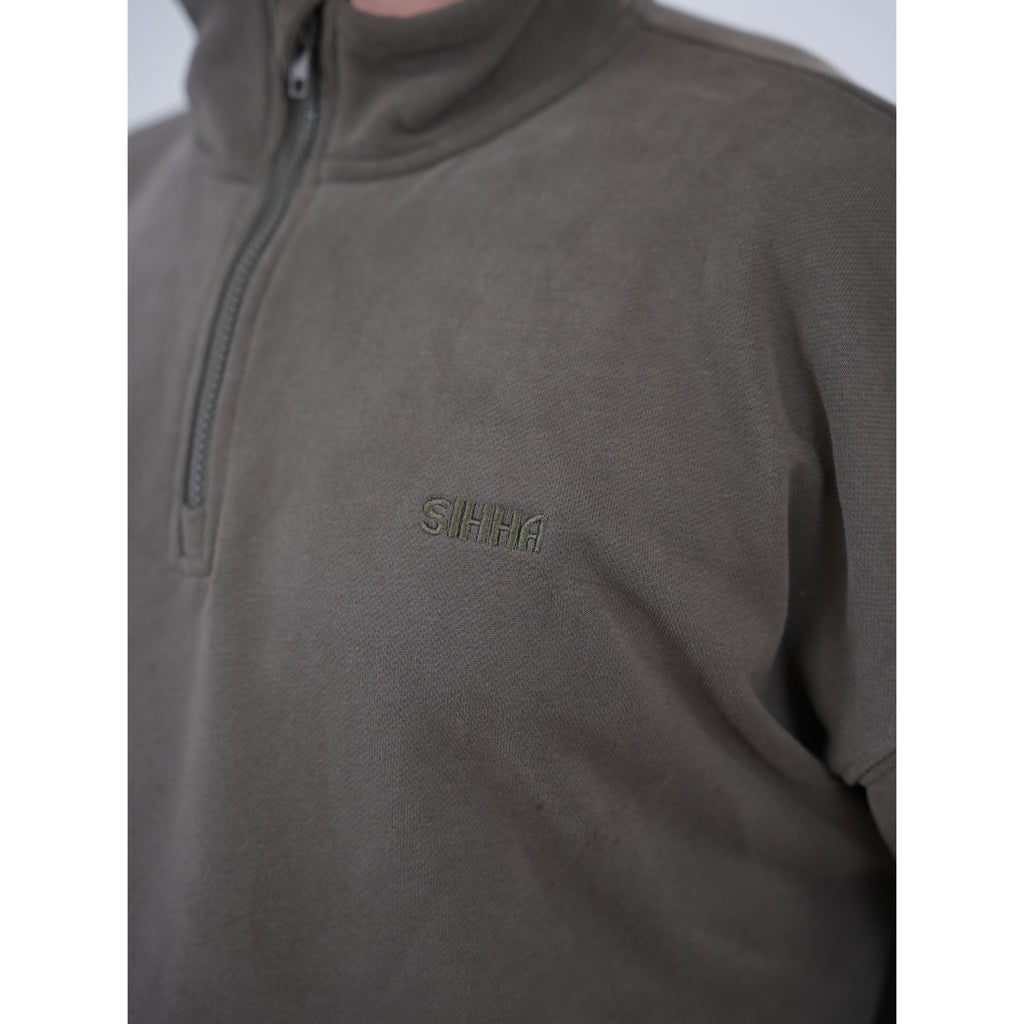 Men’s 1/4 Zip - Khaki Brown