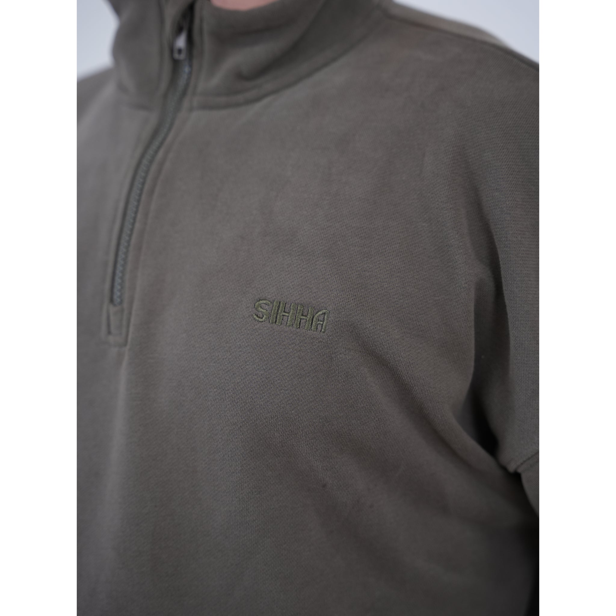 Men’s 1/4 Zip - Khaki Brown